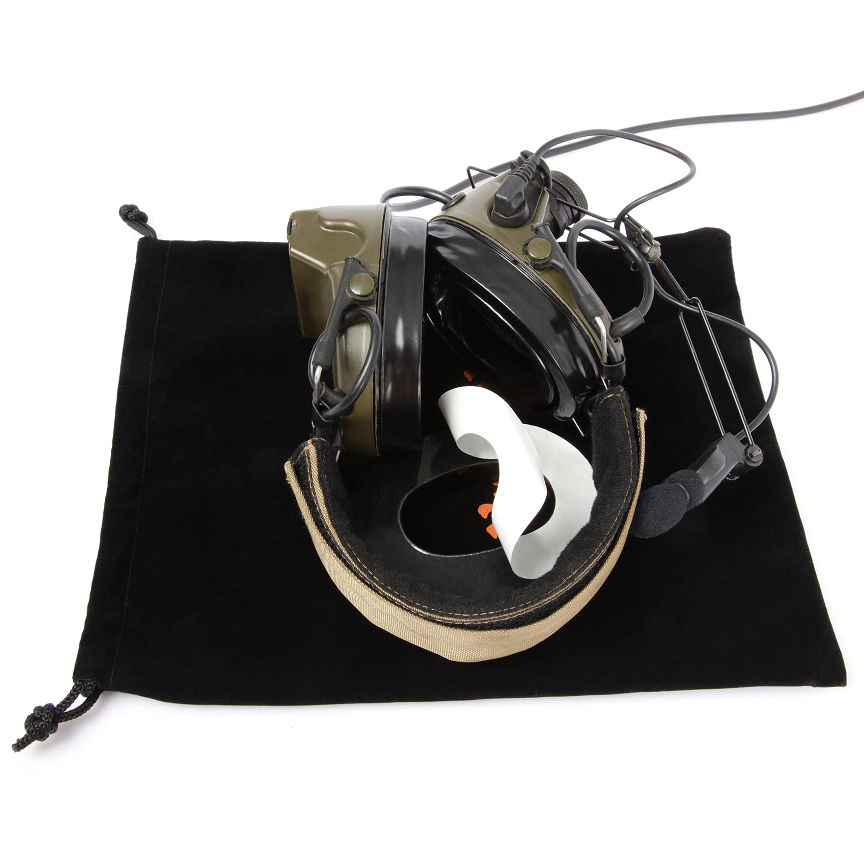 Replacement Gel Ear Cushions for TS TAC-Sky Comta II/III & Peltor Sport Tactical 100/300/500 Headsets - Comfortable Noise Reduction Earmuffs for Airsoft, Shooting Range, and Tactical Training