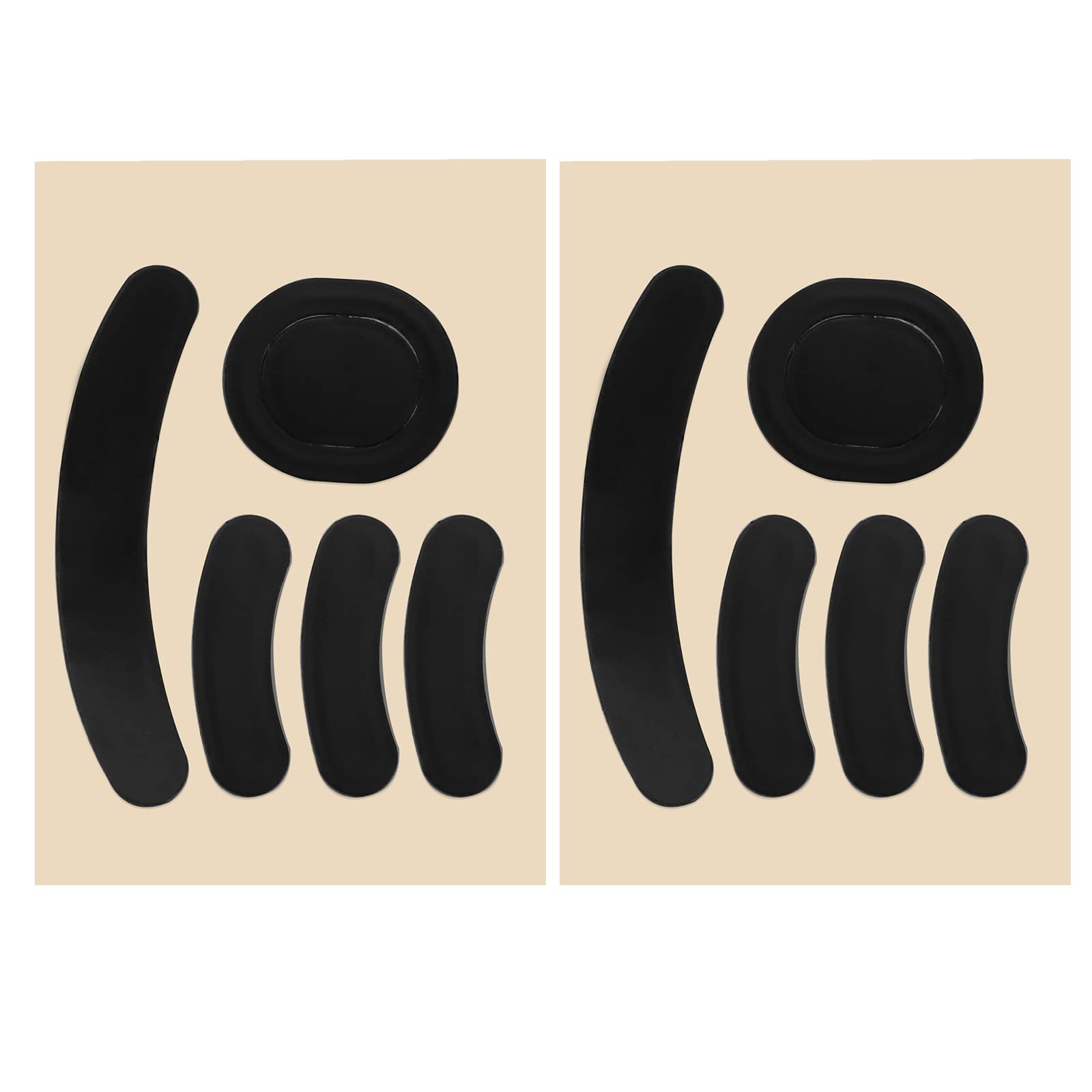 2 Sets Black 0.8mm Mouse Skates Feet for Logitech G Pro Wireless Gaming Mouse - Replacement Mouse Feet with Rounded Curved Edges - Perfect for Smooth Gliding and Enhanced Gaming Performance