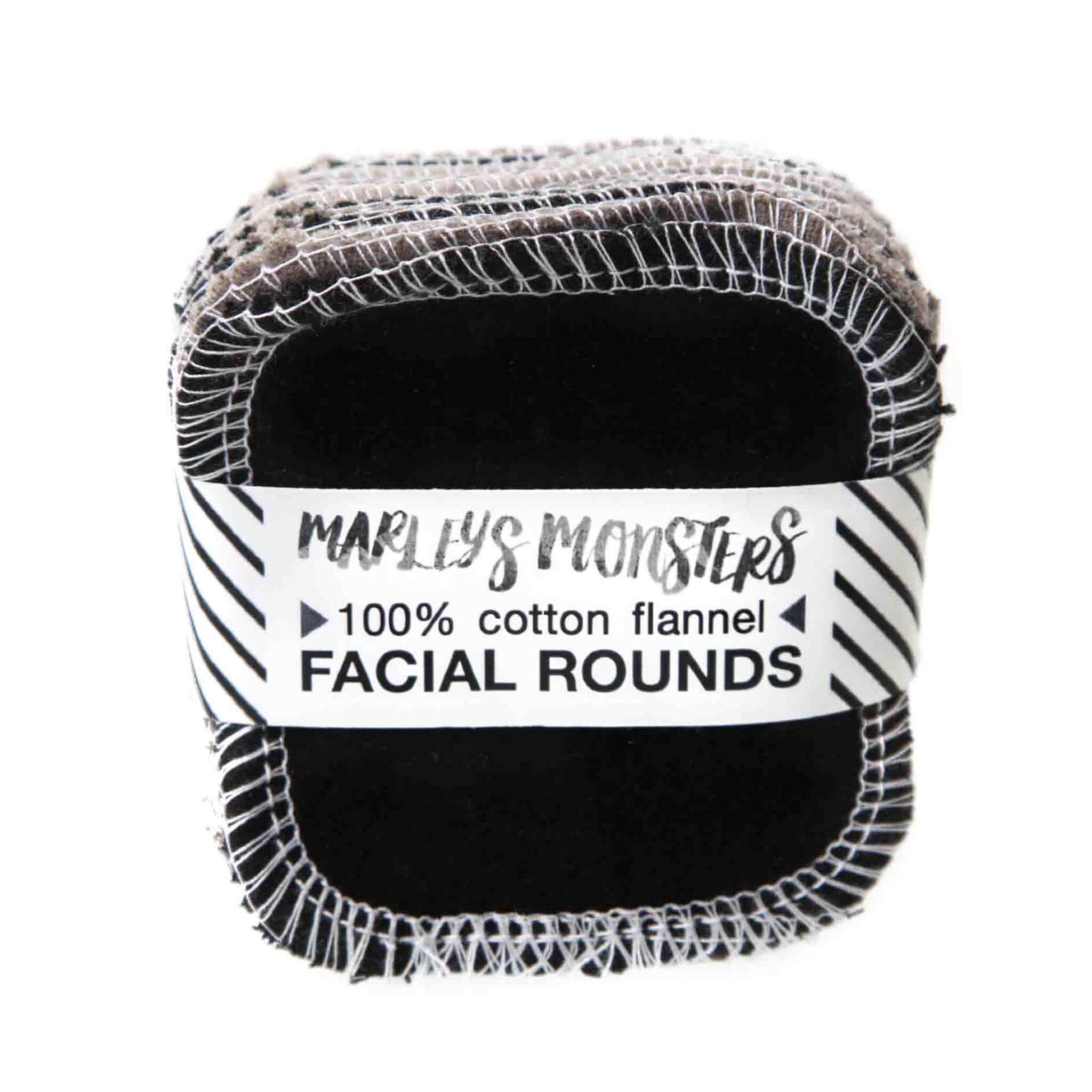 Organic Cotton Facial Rounds - Reusable & Eco-Friendly Makeup Remover Pads for Gentle Cleansing & Skincare | Perfect for Daily Makeup Removal, Toner Application & Travel Essentials