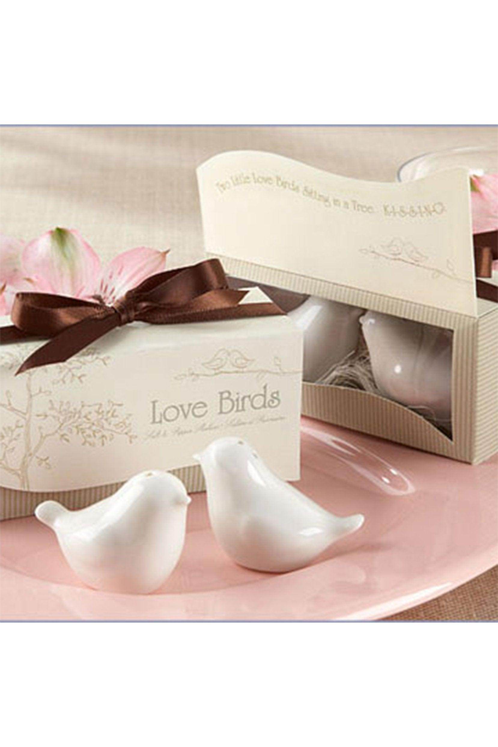 Love Birds in the Window Salt and Pepper Shakers Set of 6 - Cute Kitchen Decor for Windowsill, Dining Table, and Gift Giving - CGF0187