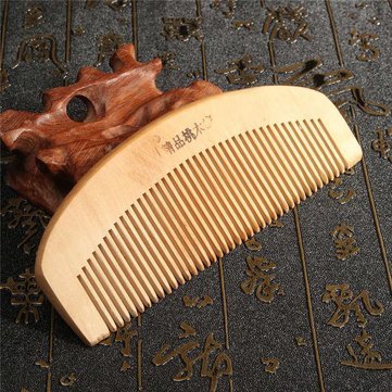 Premium Sandalwood Anti-Static Hair Comb - Natural Wooden Detangling Brush for Smooth & Frizz-Free Hair - Perfect for Daily Styling & Salon Use