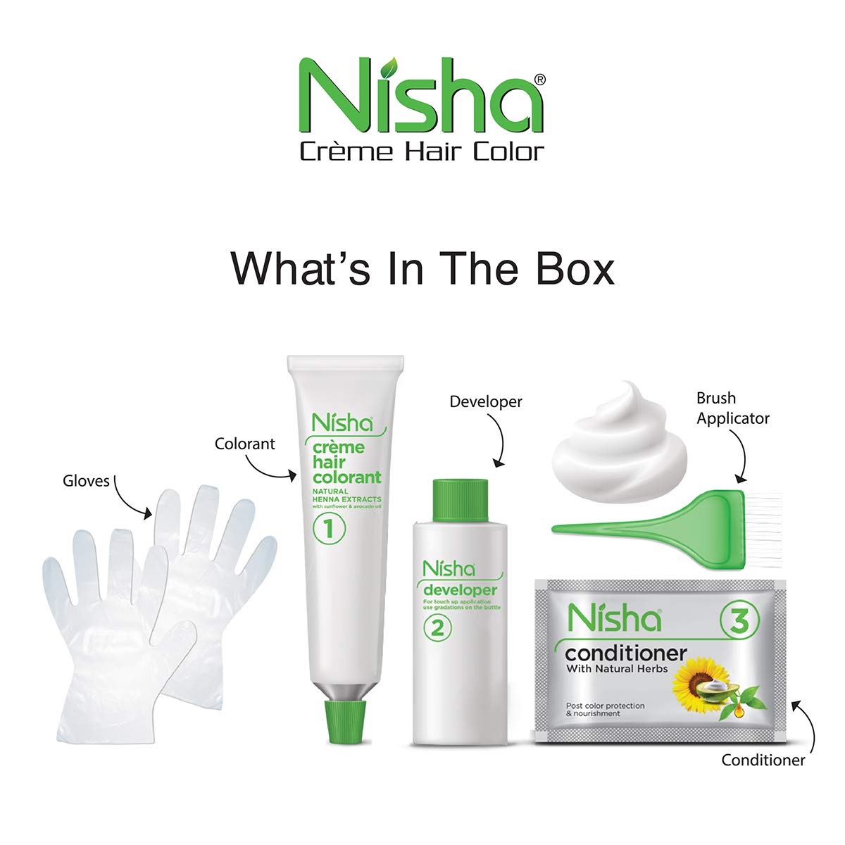Nisha Creme Hair Color Combo Pack - Honey Blonde & Flame Red - Rich, Bright, Long-Lasting Shine Hair Dye (60g + 90ml + 18ml Conditioner) for Vibrant At-Home Hair Coloring & Salon-Quality Results