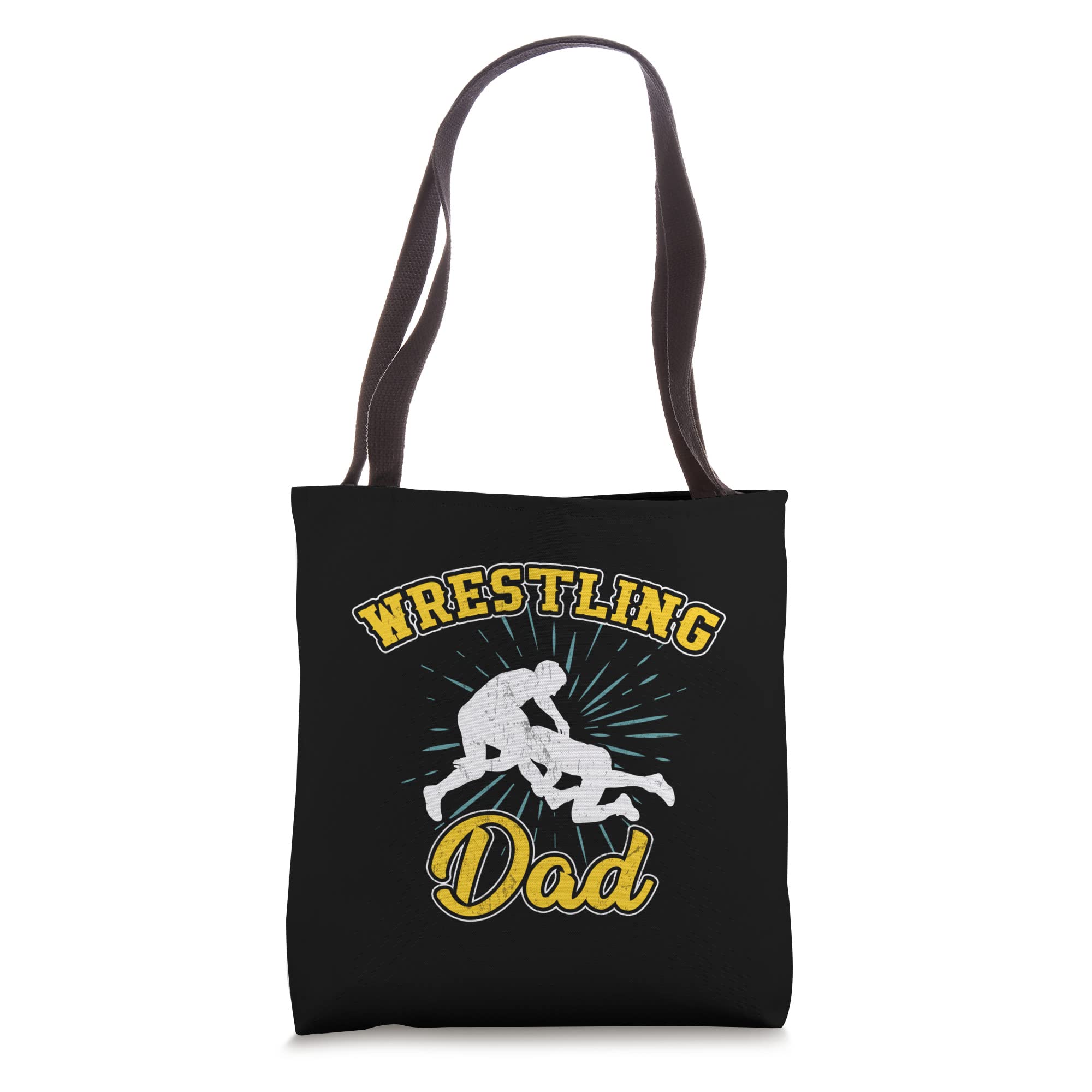 Wrestling Dad Wrestler Man Battle Husband Tote Bag - Durable Gym & Sports Tote for Wrestling Fans, Athletes & Supportive Spouses - Perfect for Training, Matches & Showing Team Spirit