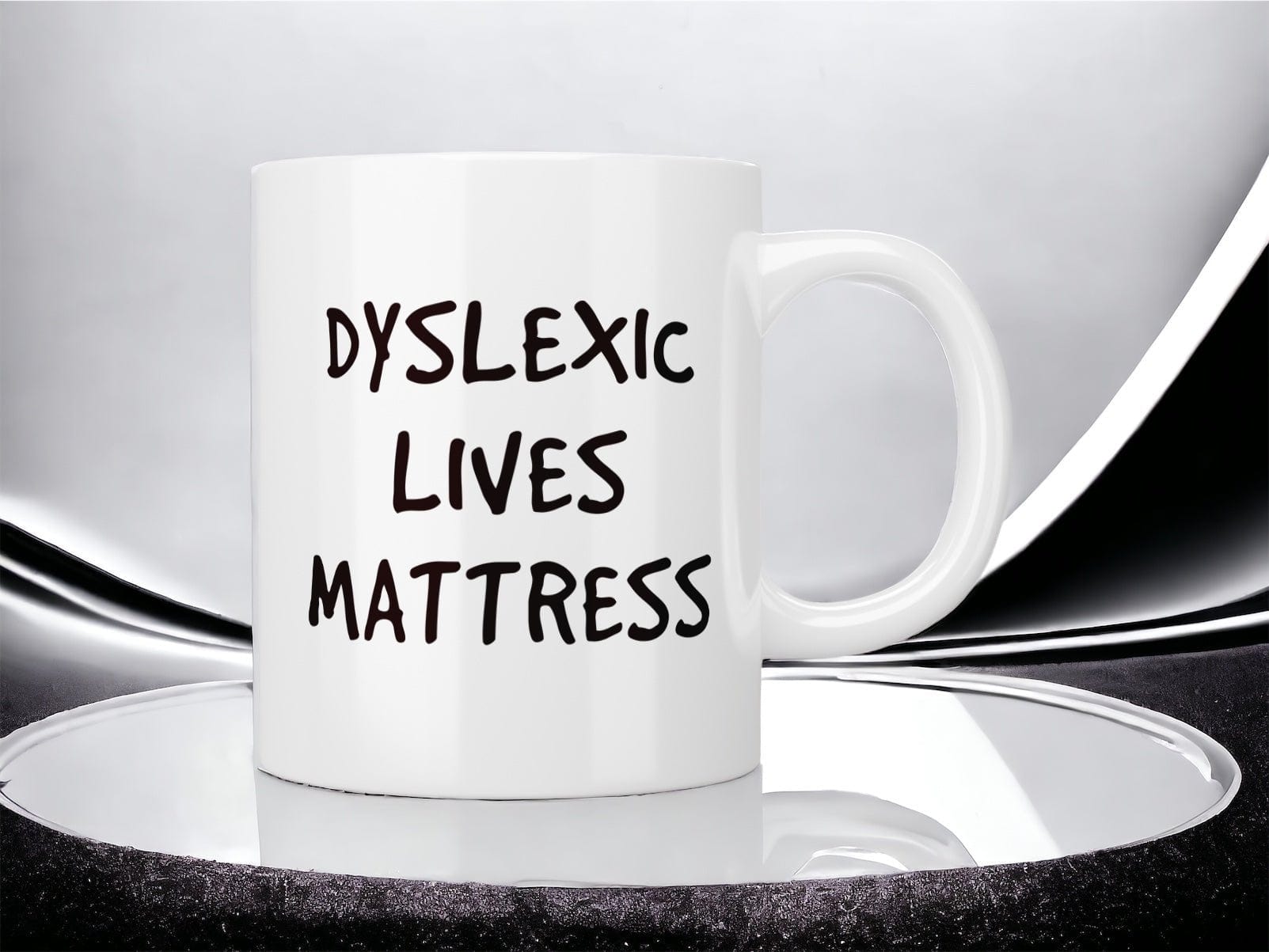 Dyslexia Awareness Mattress Mug - Inspirational Coffee Cup for Dyslexic Support & Advocacy - Perfect for Home, Office, or Gifts