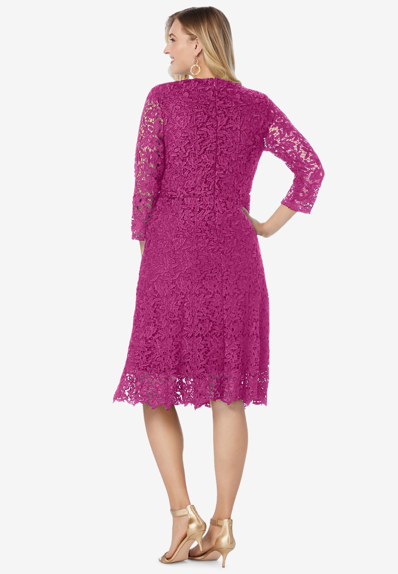 Jessica London Plus Size Lace Dress for Women - Perfect for Weddings & Parties