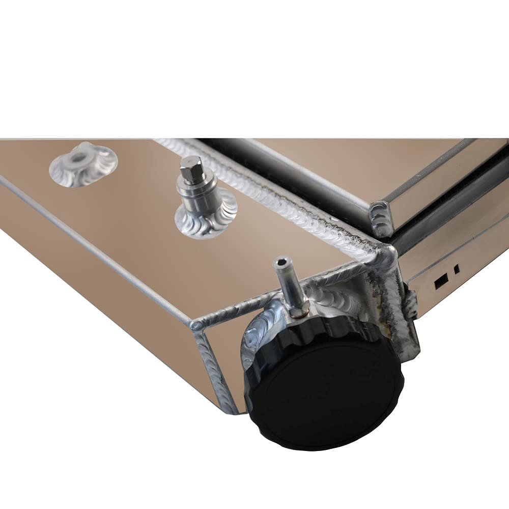 ECMRAD 4-Row Aluminum Radiator with Dual 12
