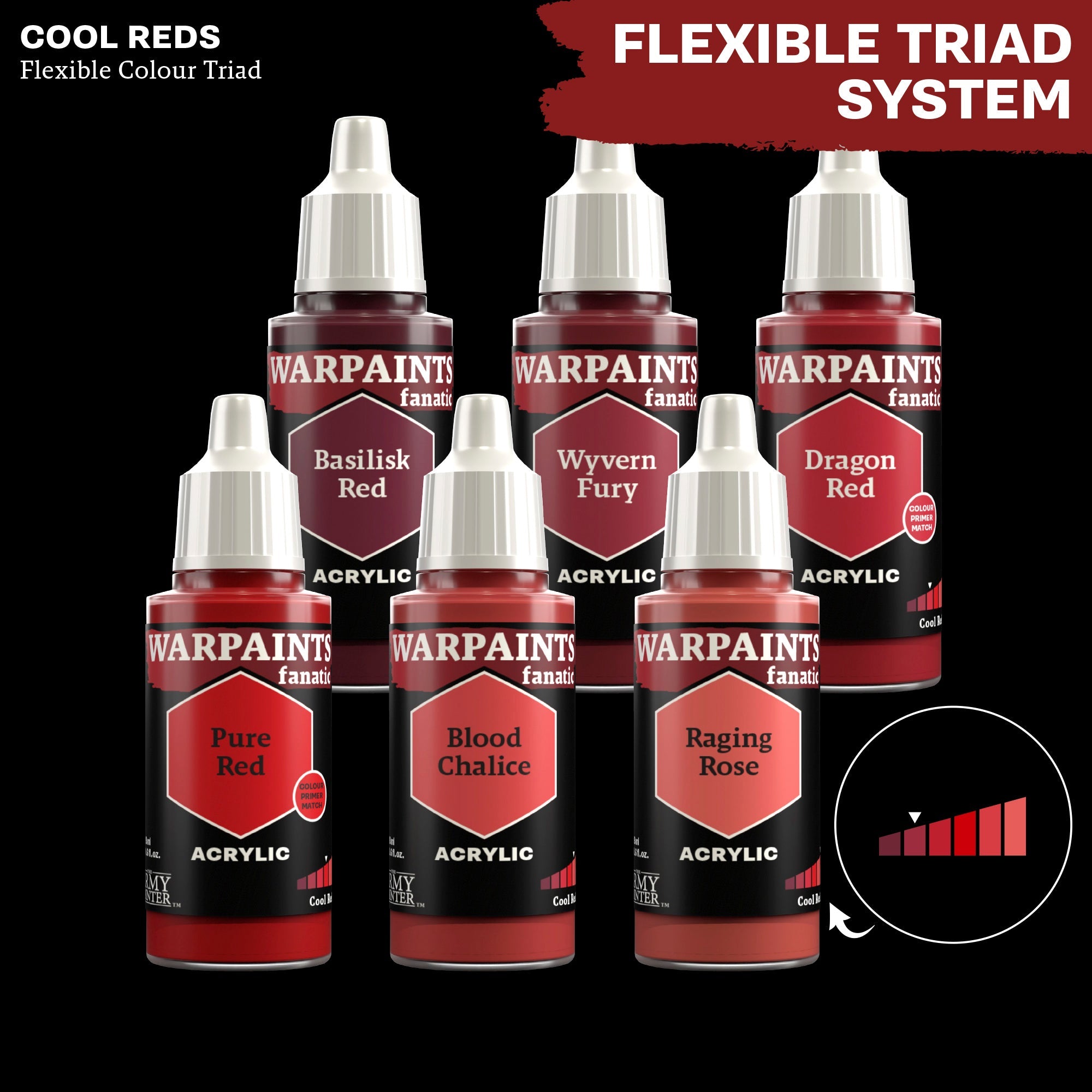 Warpaints Fanatic: Wyvern Fury - High-Quality Fantasy Miniature Paint Set for Tabletop Gaming & Warhammer