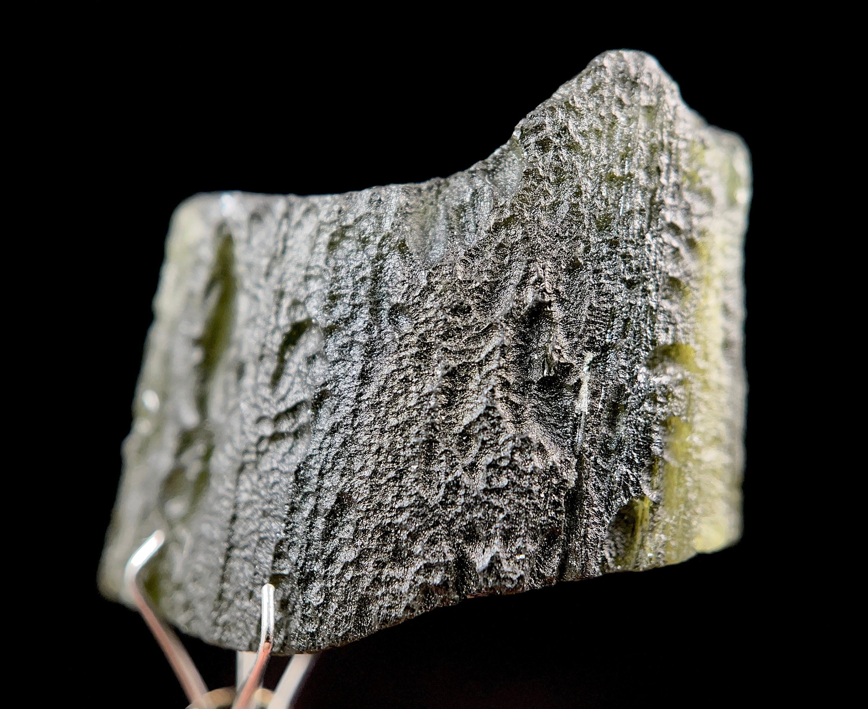 4.1g Raw Moldavite Crystal - Genuine Natural Moldavite Stone for Jewelry Making & Spiritual Healing | Authentic Czech Republic Moldavite 51493 | Perfect for Meditation, Energy Work & Crystal Collections