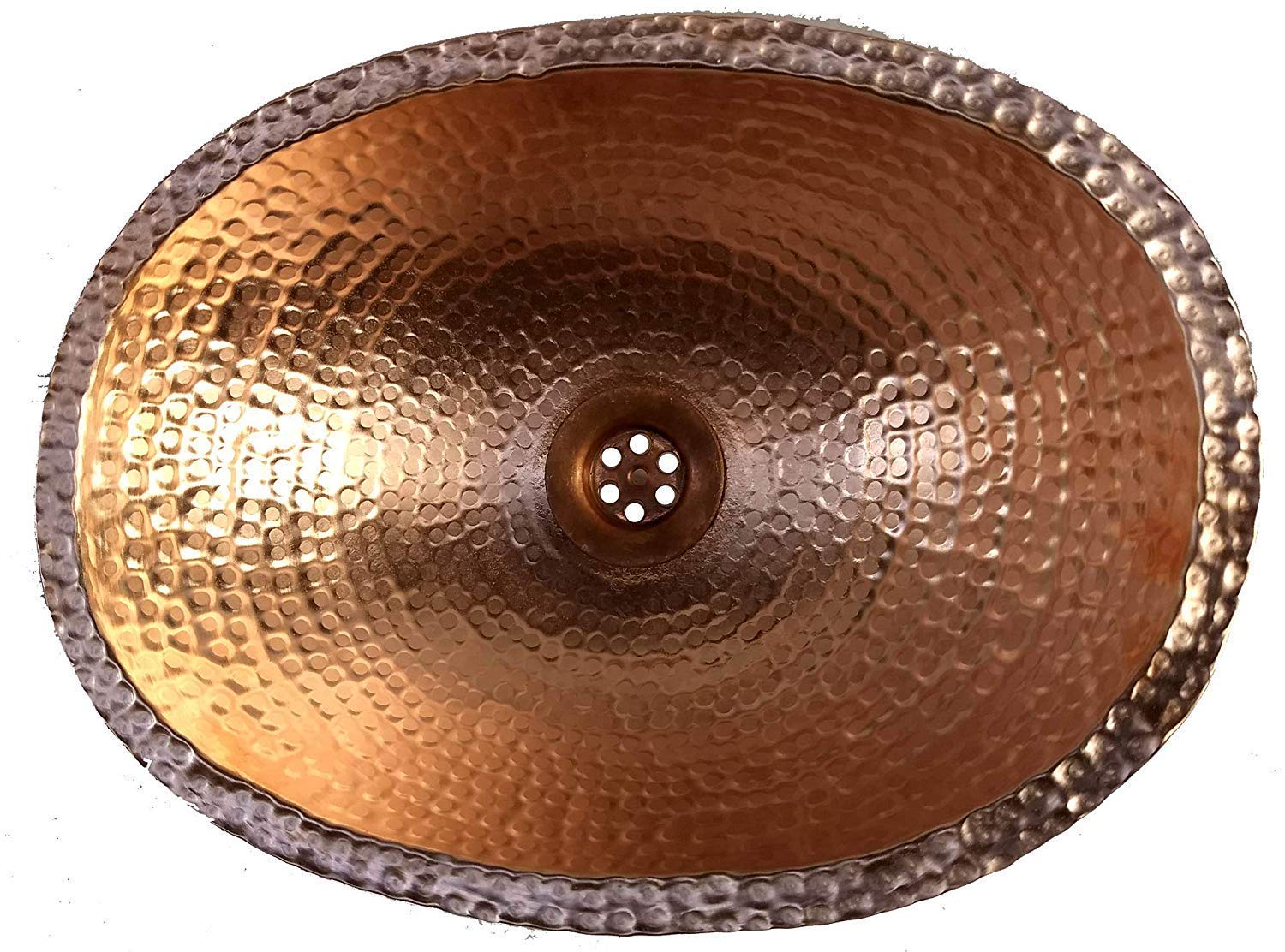 Elegant Small Gold Polished Oval Copper Bathroom Sink - Vintage Art Decor for Modern Homes & Apartments | Perfect for Bathroom Renovation, Guest Baths & Luxury Vanity Upgrades