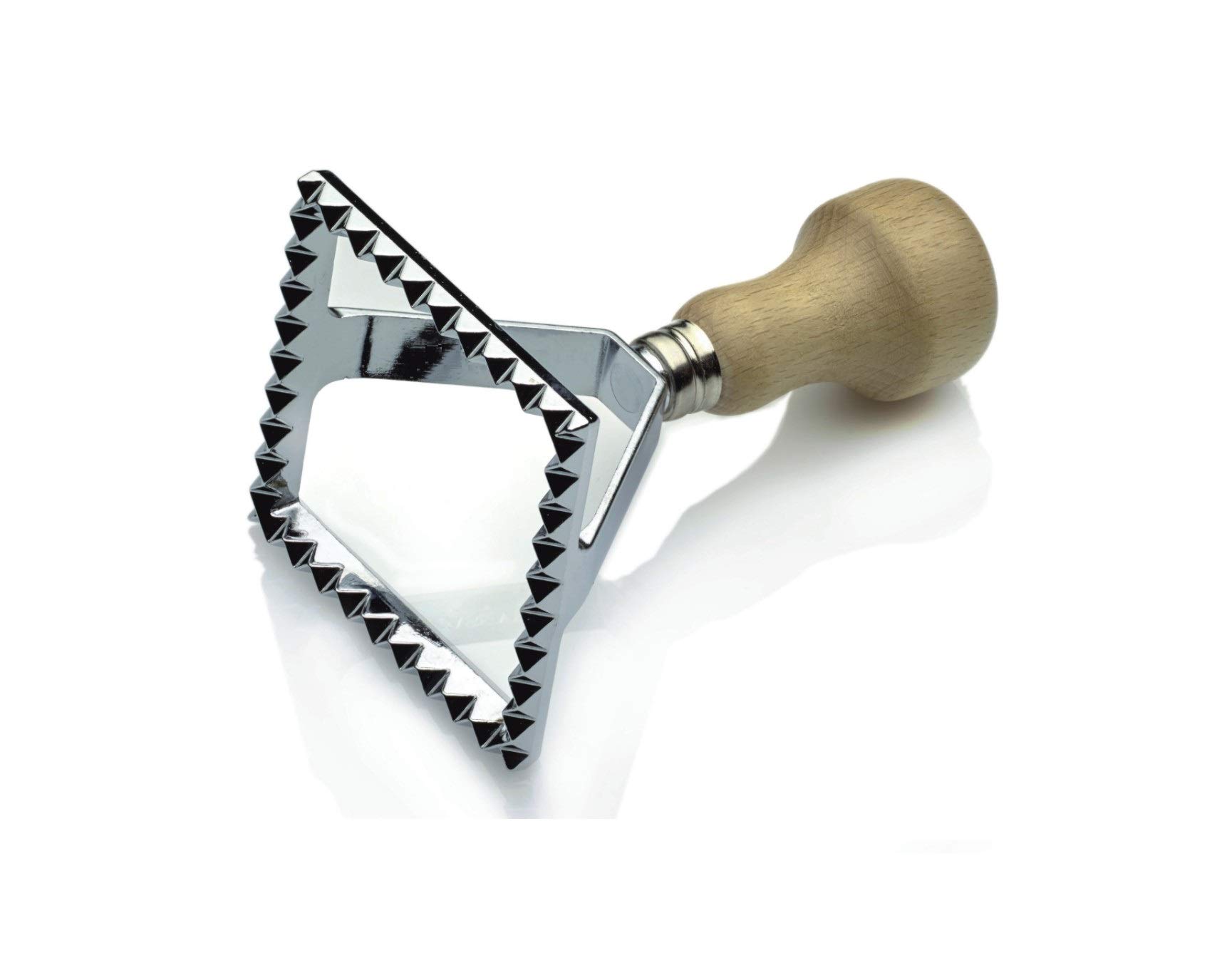 Tredoni 2.8 Inch Square Ravioli Pasta Cutter - Stainless Steel Dough Stamp for Homemade Pasta, Dumplings & Pierogi - Perfect for Italian Cooking, Meal Prep & Kitchen Gifts (7cm Large Size)