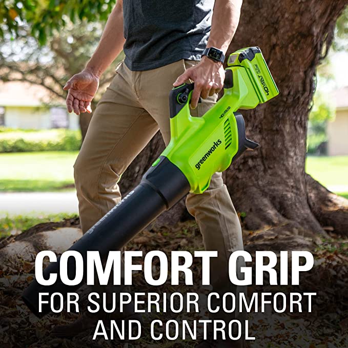 40V 500 CFM Cordless Battery Leaf Blower (Tool Only) - Powerful Yard Cleanup for Leaves, Grass Clippings & Debris - Ideal for Home Lawn, Garden & Driveway Maintenance