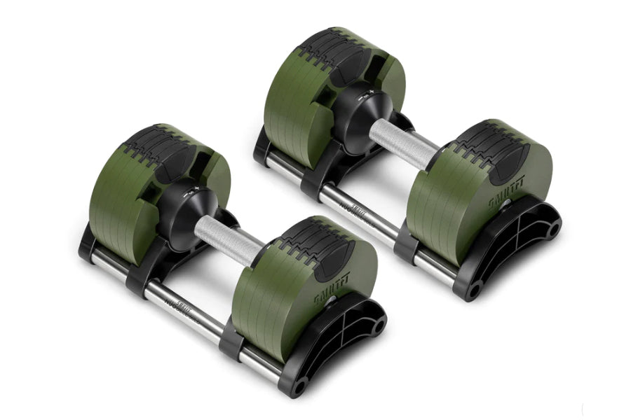NÜOBELL 50lb Adjustable Dumbbells Set - Tactical Weight Lifting Equipment for Home Gym & Strength Training - Perfect for CrossFit, HIIT, and Muscle Building Workouts