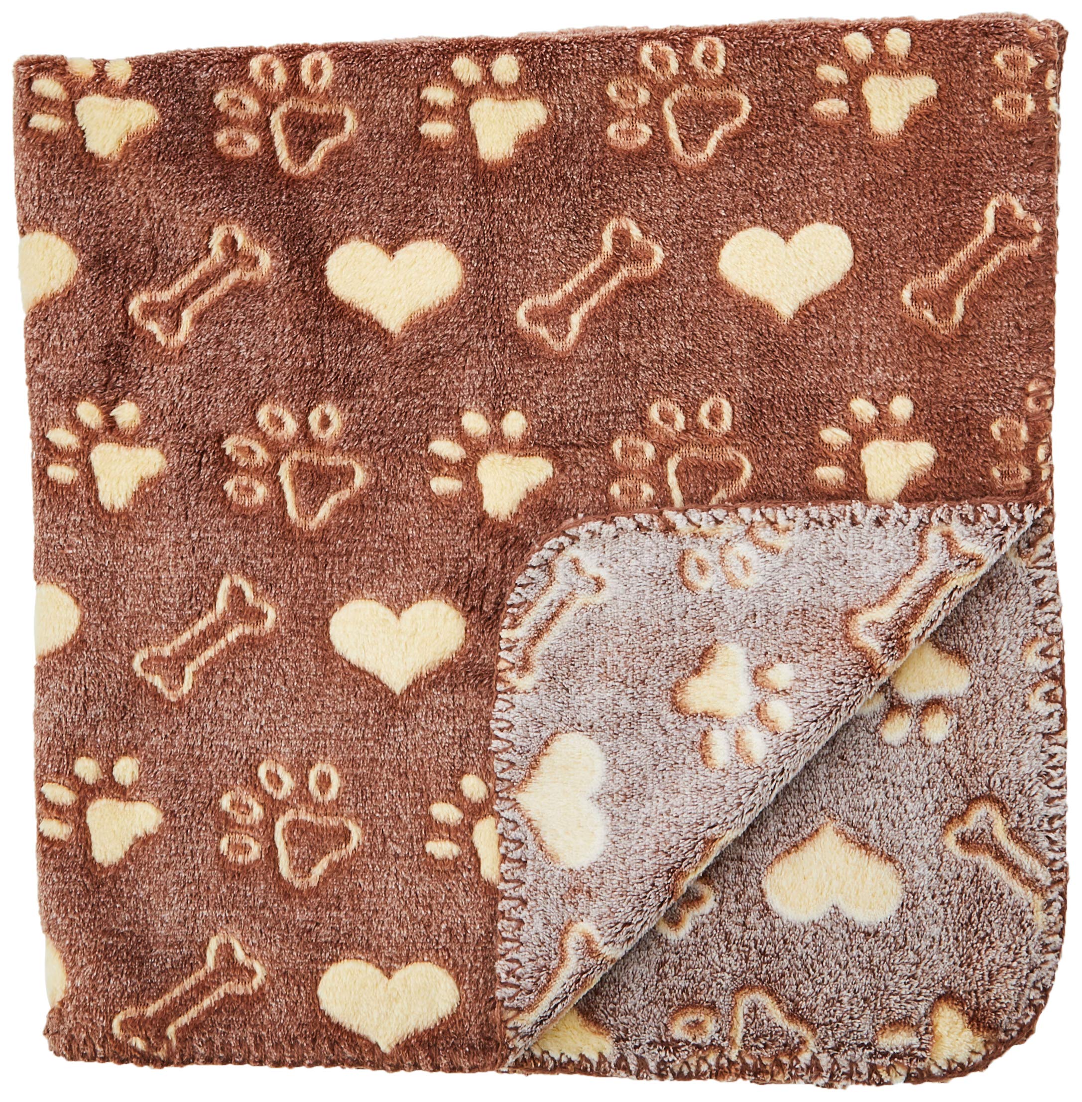 Cozy Pet Blanket for Dogs & Cats - Sleepy Paws Comfort (Brown) - Perfect for Beds & Travel