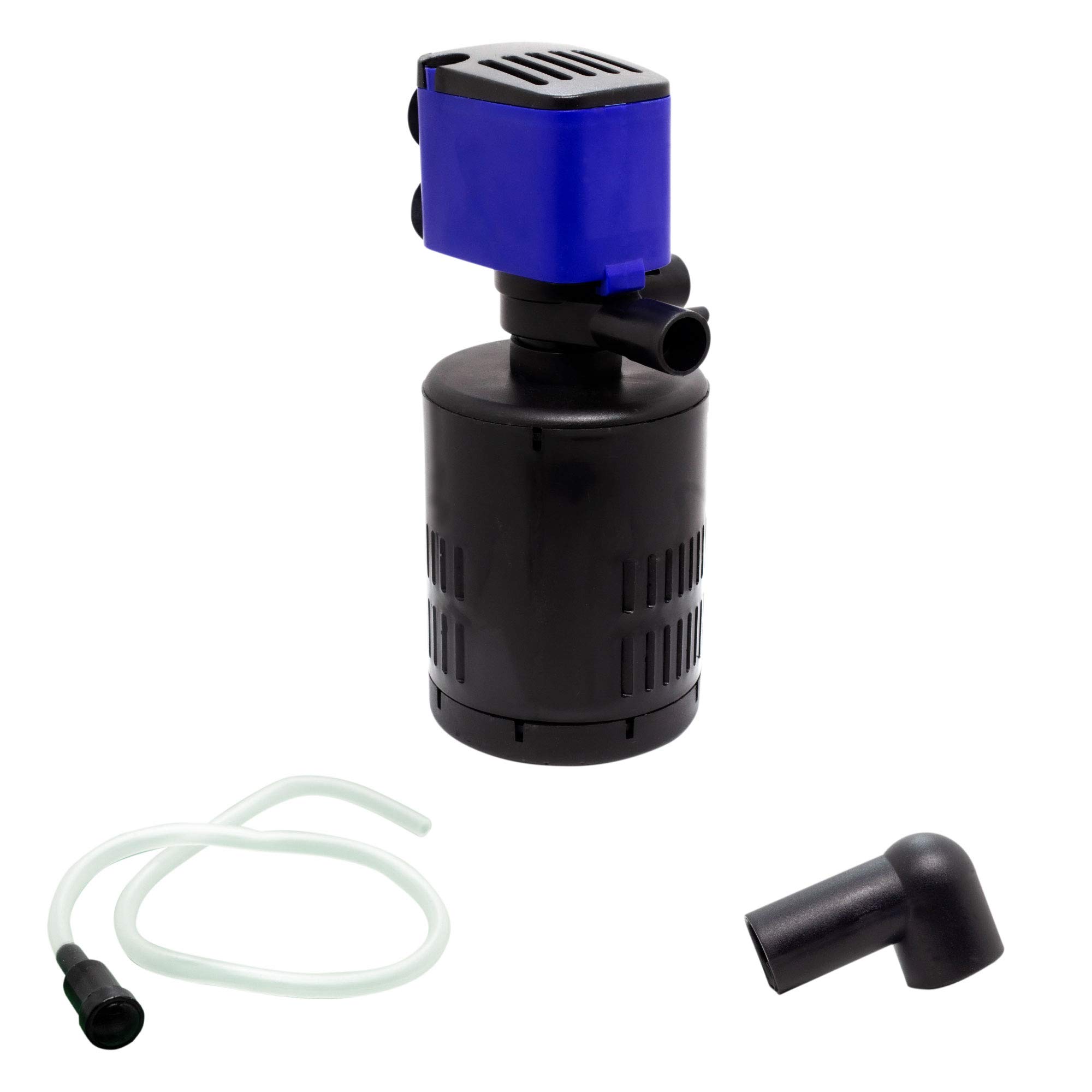 210 GPH Submersible Water Pump (800L/H, 15W) - Ultra Quiet Aquarium Powerhead with 3-in-1 Filter Function for Circulation, Filtration & Oxygenation - Ideal for Fish Tanks, Ponds, Fountains & Hydroponics (8-Pack)