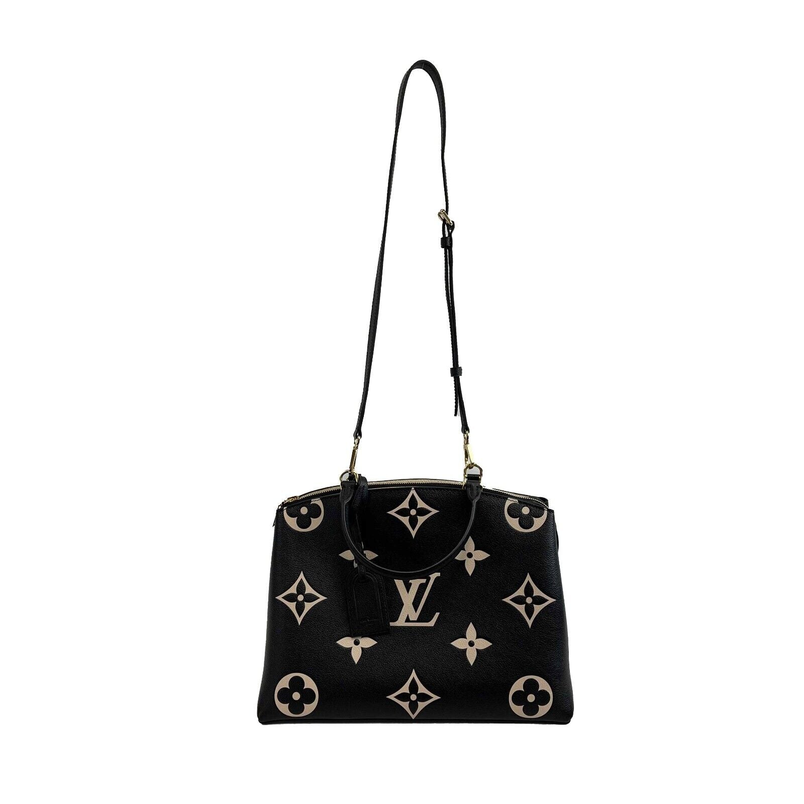 Louis Vuitton Grand Palais Large Bicolor Monogram Top Handle Bag with Adjustable Strap - Luxury Designer Handbag for Women, Perfect for Work, Travel & Evening Events