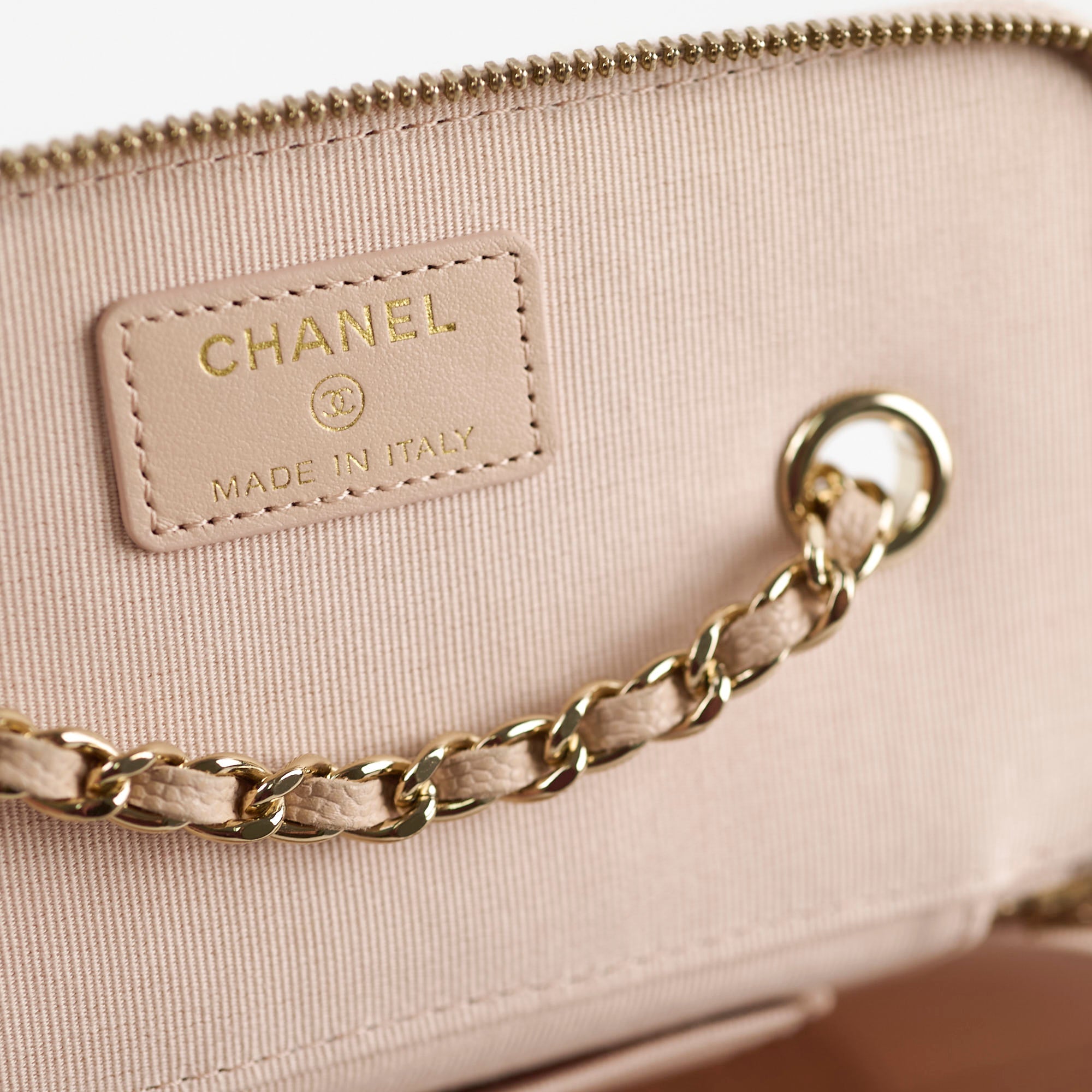 Chanel Mini Vanity Bag Caviar Leather Beige Claire 31 Series 2021 - New Version Luxury Crossbody Bag for Women, Perfect for Parties, Dating & Evening Events
