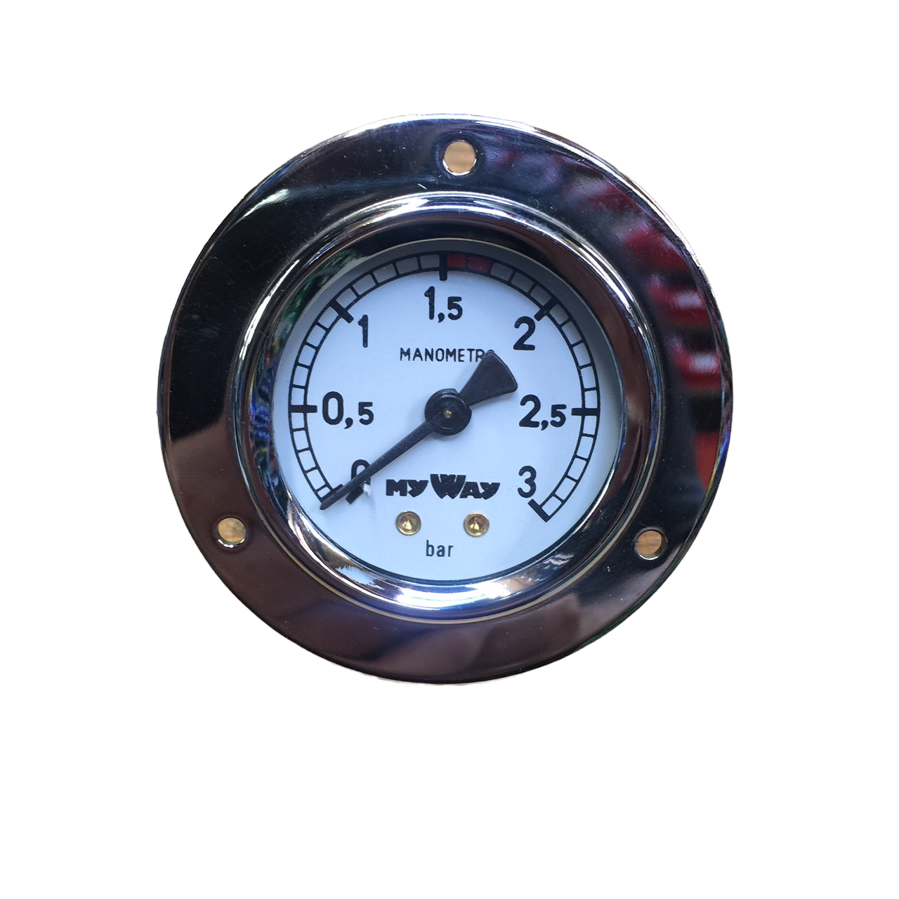 IZ PM195 IZZO Commercial Pressure Gauge 0-3 BAR - Accurate Industrial & HVAC System Monitoring for Water, Air & Gas Applications