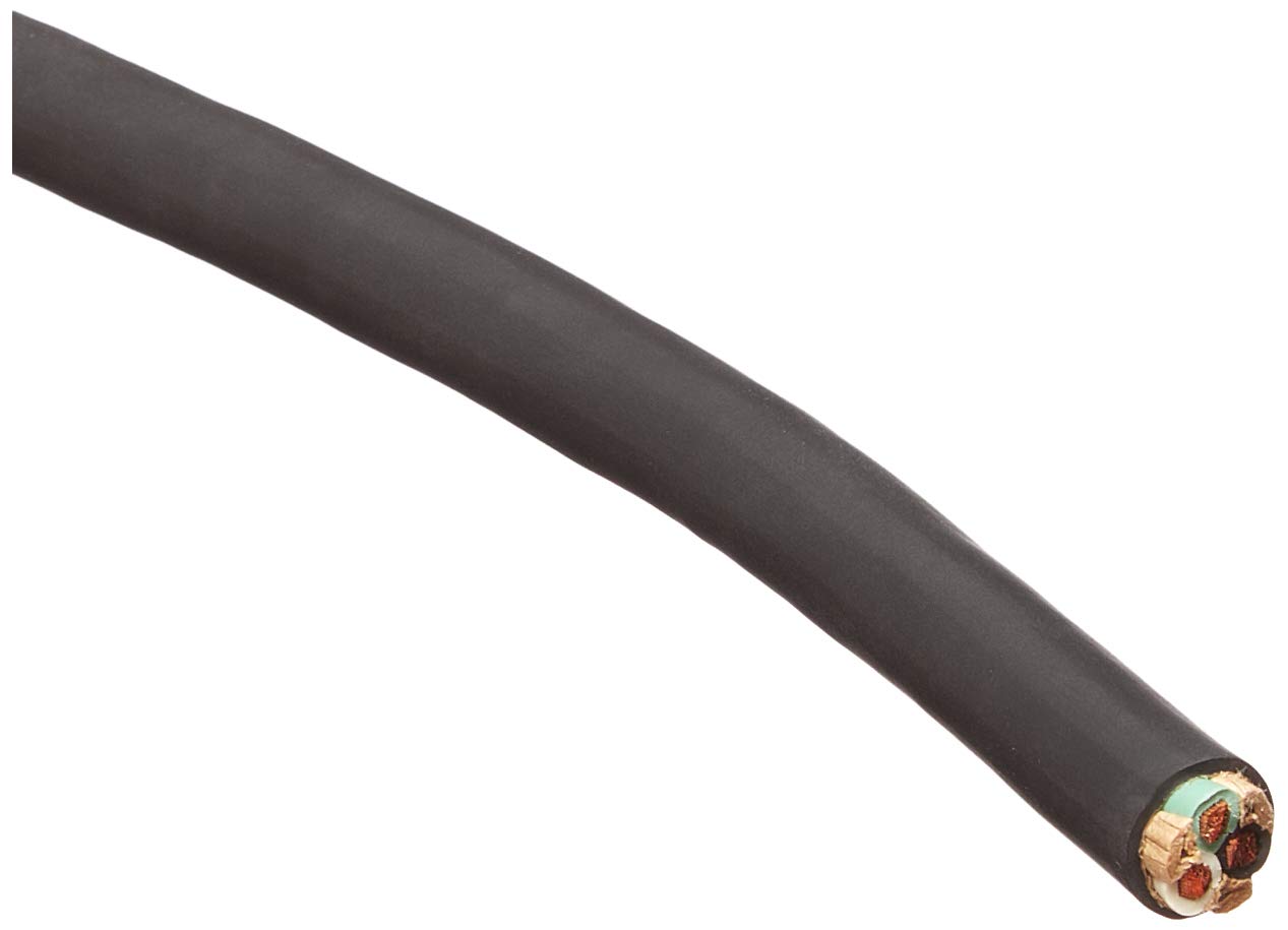 Southwire 55808701 12/3 SJOOW Heavy Duty Flexible Portable Power Cord - 250 Feet for Outdoor, Industrial & Construction Use