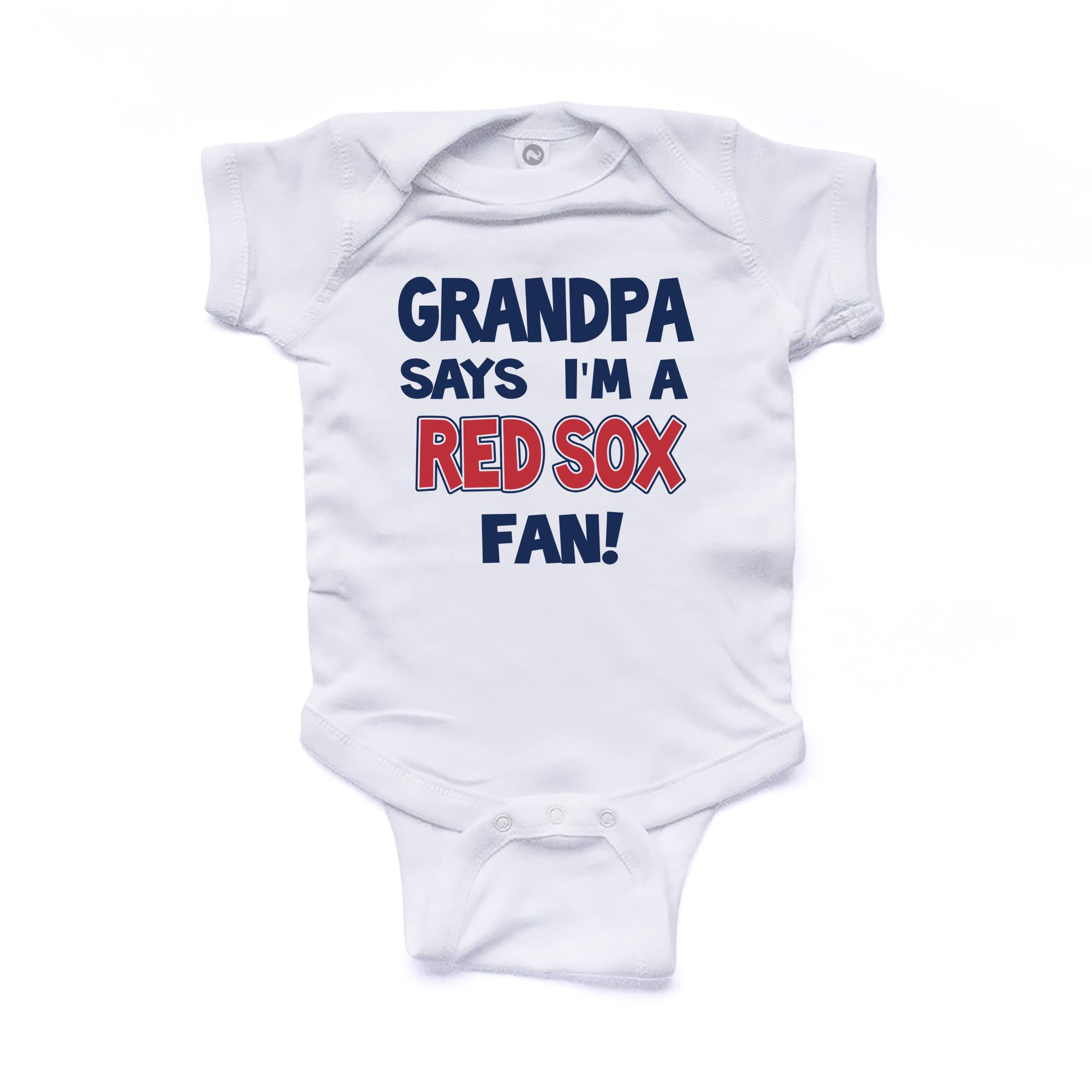 Red Sox Baby Bodysuit - Grandpa's Fan Gift for Baseball Games