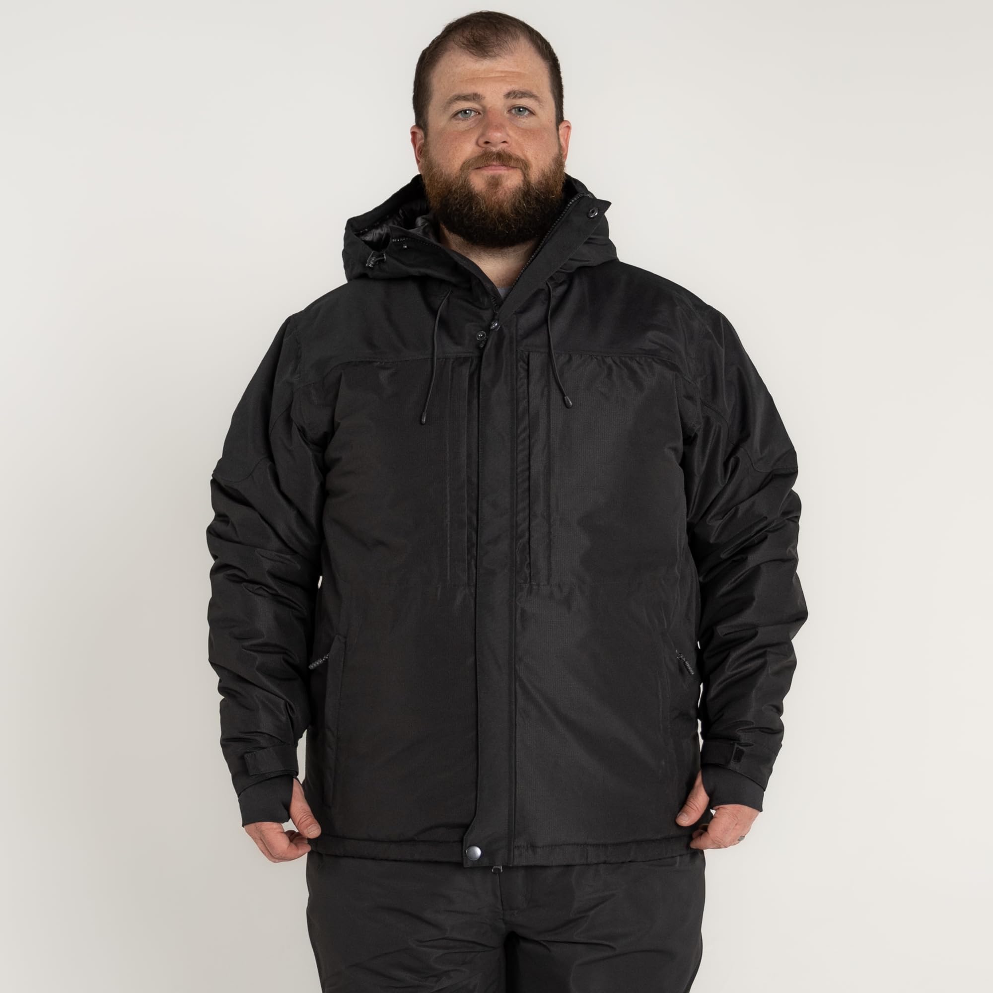 Men's Big & Tall Snow Ski Jacket 2XL-7XL - Insulated Waterproof Winter Coat for Mountaineering & Snowboarding - Perfect for Ski Resorts & Cold Weather Adventures