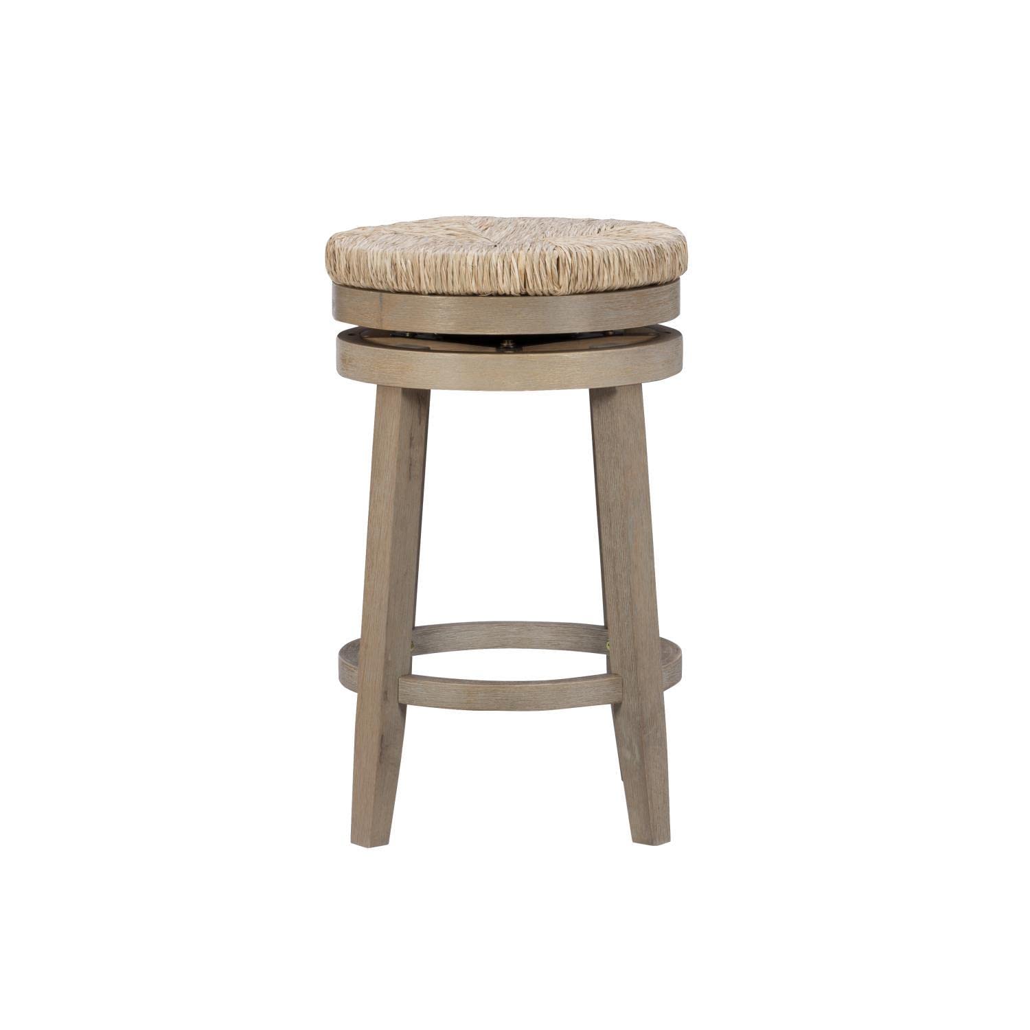 Powell Furniture Maya Swivel Counter Stool - Natural Wood Bar Stool with 360° Rotation for Kitchen Island, Breakfast Nook & Home Bar - Comfortable & Stylish Seating Solution
