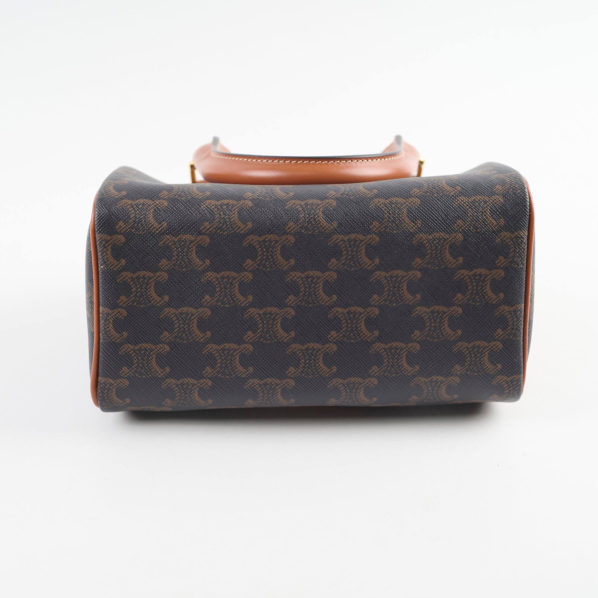 Celine Small Boston Bag in Triomphe Canvas - Luxury Crossbody Shoulder Bag for Women | Perfect for Work, Travel & Everyday Use