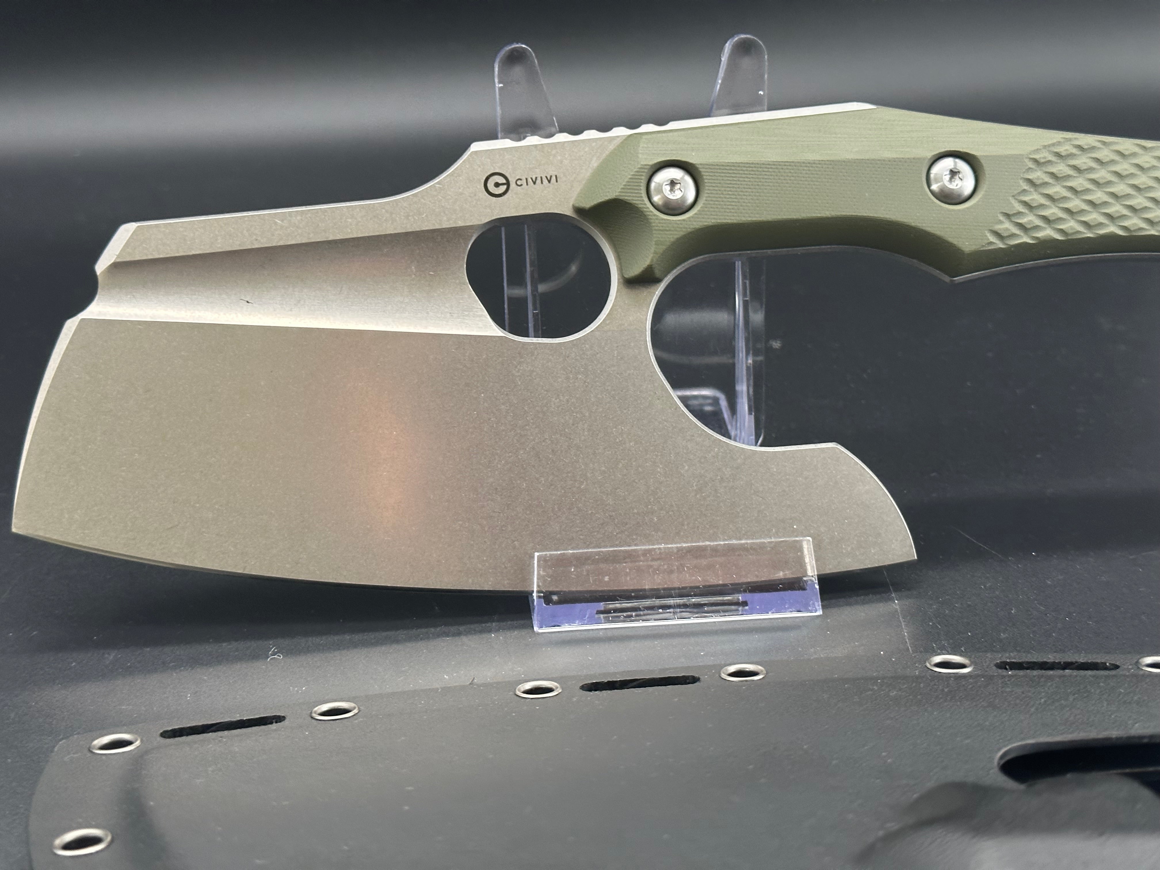 Civivi Aratra Folding Pocket Knife - OD Green Tactical EDC Knife for Outdoor Camping, Hiking & Survival Gear