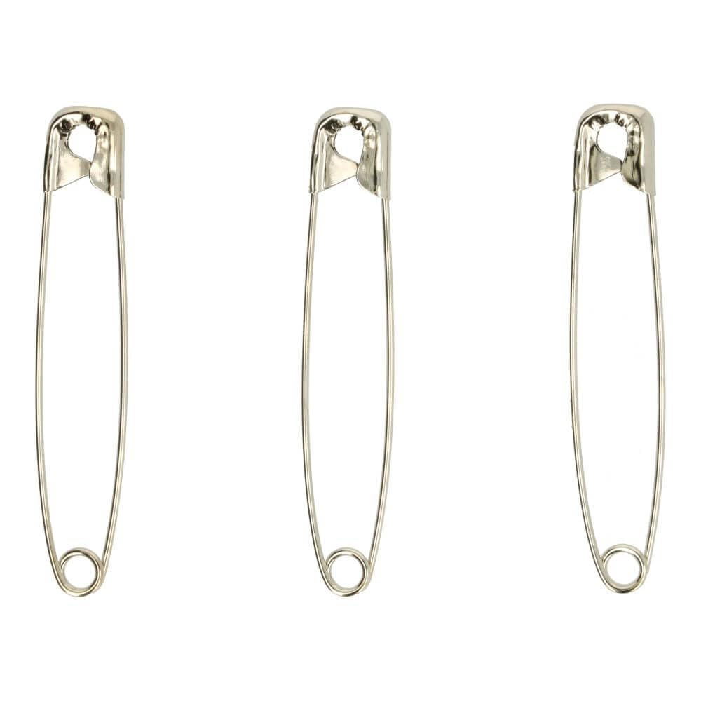 Prym 57mm Steel Silver Safety Pins - Pack of 1000 | Heavy Duty Fasteners for Sewing, Crafts & DIY Projects | Secure Fabrics, Quilts & Garments