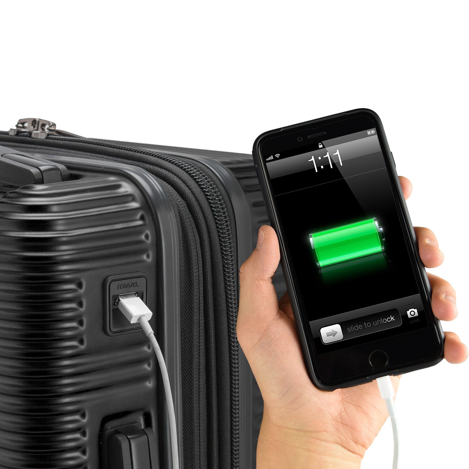 Ember 3-Piece Lightweight Luggage Set with Spinner Wheels - Perfect for International Travel & Business Trips