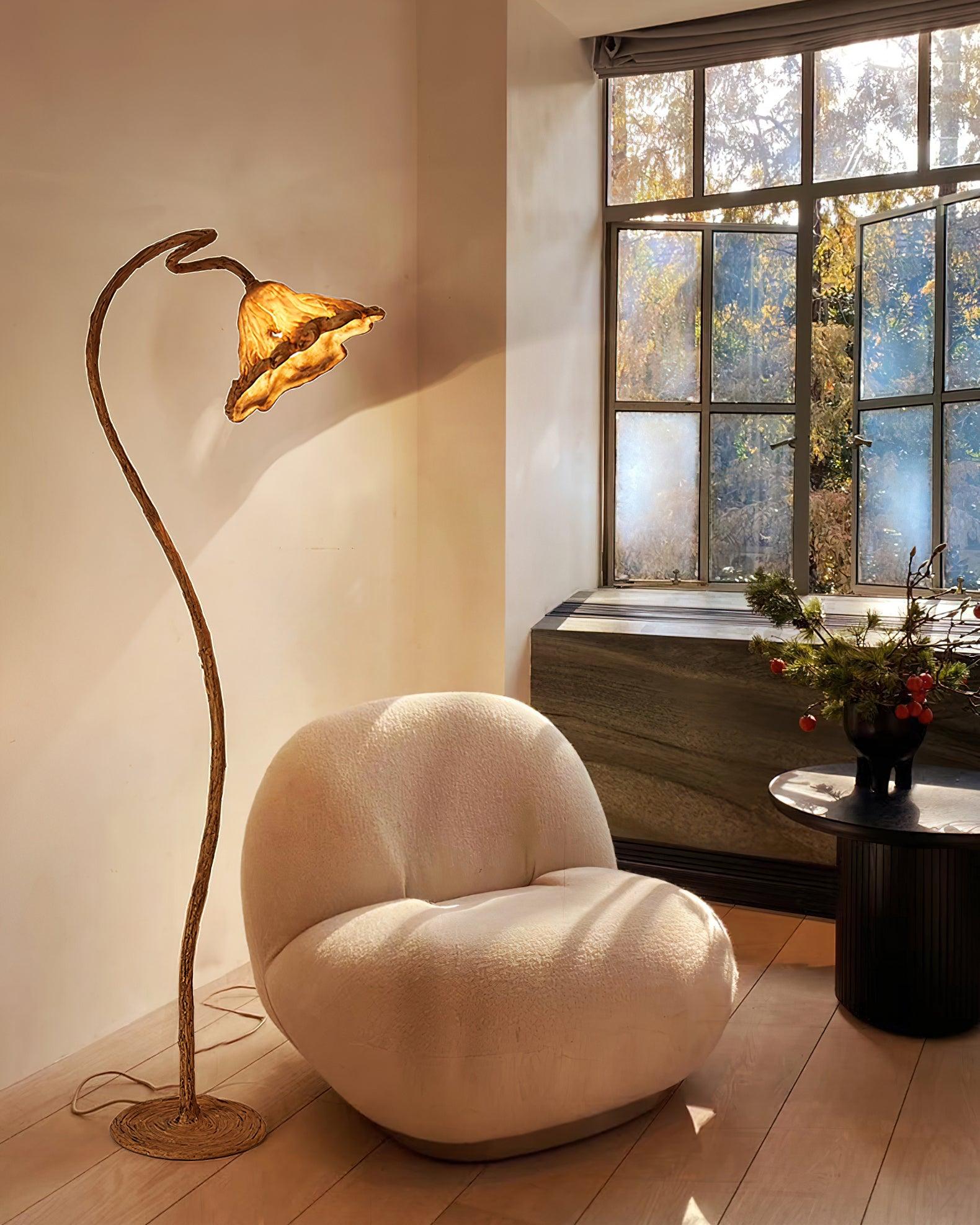 Elegant Lotus Leaf Floor Lamp - Modern Home Decor for Living Room, Bedroom & Office - Perfect for Ambient Lighting & Relaxation