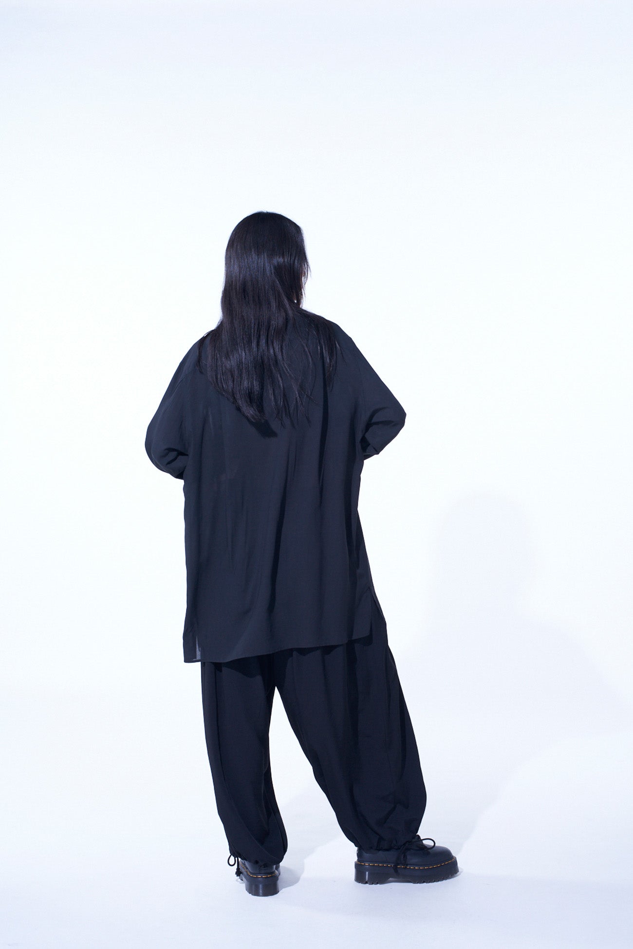 Crepe de Chine Balloon Pants for Women - Comfortable Wide Leg Palazzo Pants for Casual Wear, Office, and Travel
