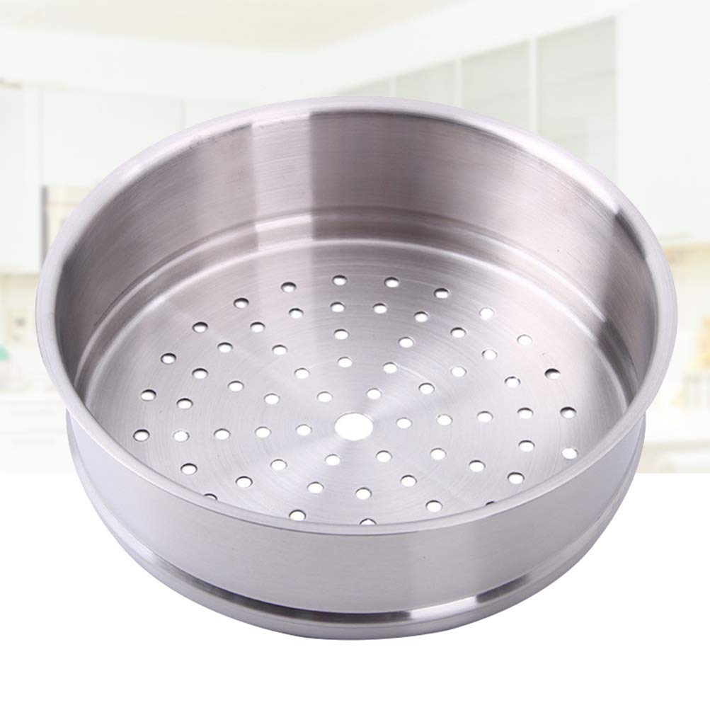Hemoton Stainless Steel Veggie Steamer Basket - 3-Tier Dumpling & Seafood Steamer Pot with Stand, Perfect for Chinese Cooking, Fish, Vegetables & Canned Foods - Ideal for Healthy Meal Prep & Asian Cuisine
