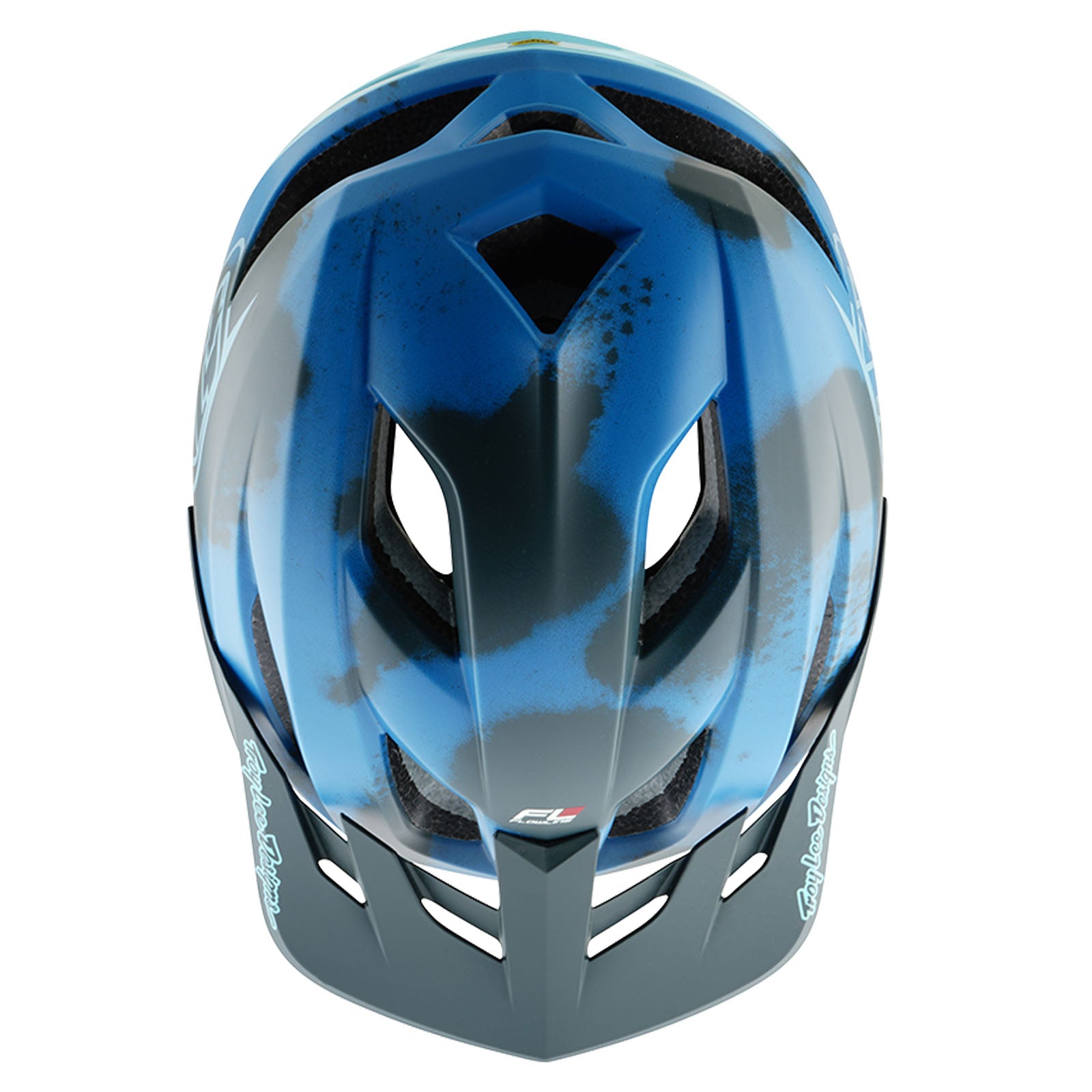 Flowline SE Helmet Badge Camo Blue - Tactical Military Helmet Accessory for Outdoor Sports, Airsoft & Hunting Gear - Perfect for Military Enthusiasts & Adventure Seekers