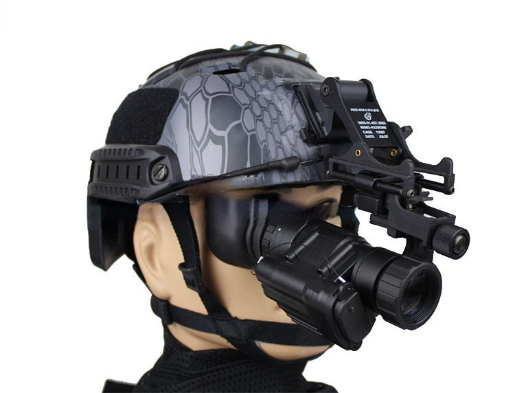 PVS-14 Night Vision Mount - Adjustable Nylon J-Arm for FAST & M88 Helmets - Secure Tilt Support for Military & Tactical Use - Hunting & Outdoor Activities
