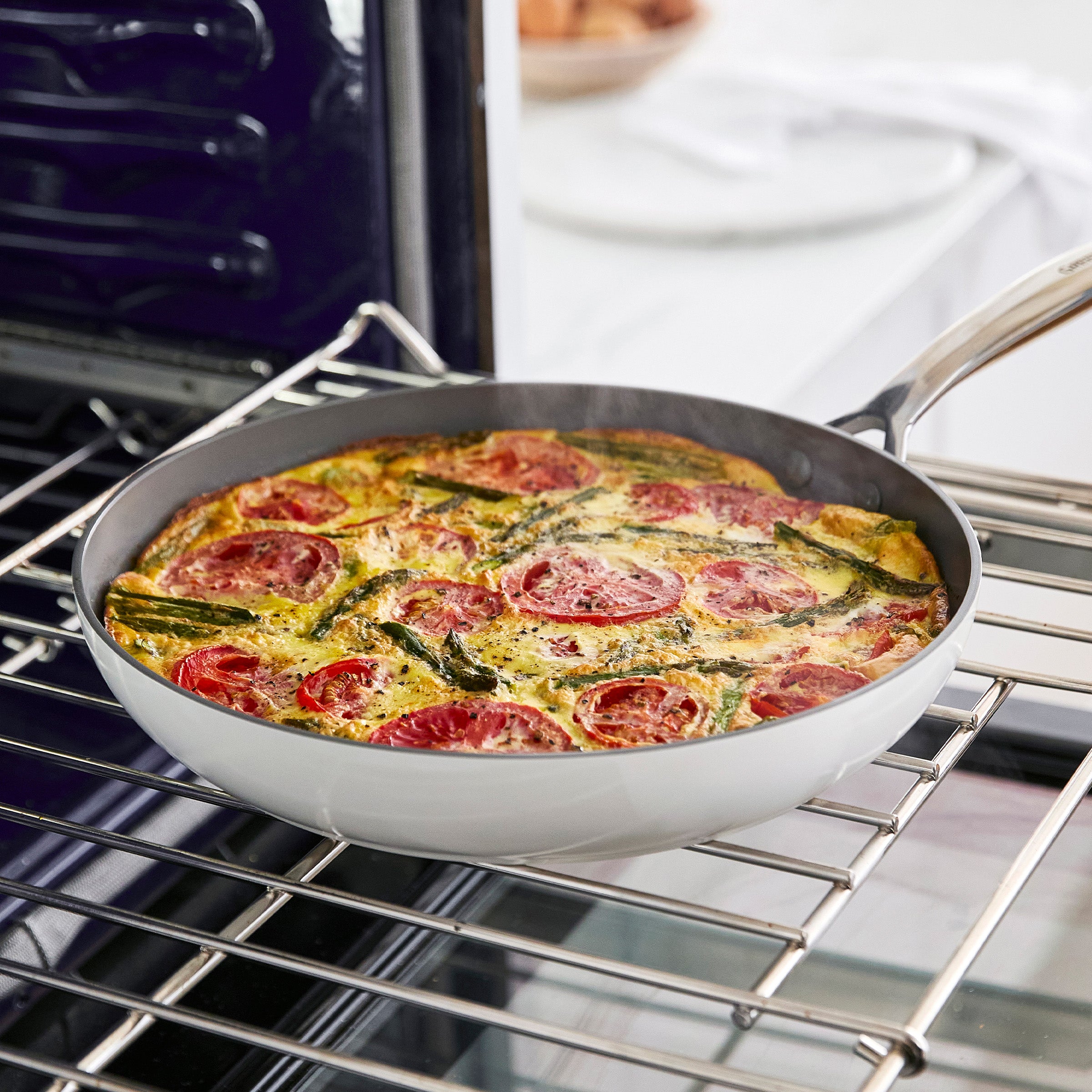 Eras Ceramic Nonstick 11-Piece Cookware Set - PFOA-Free, Dishwasher Safe, Induction Compatible | Cloud Cream Color | Perfect for Frying, Sautéing & Everyday Cooking