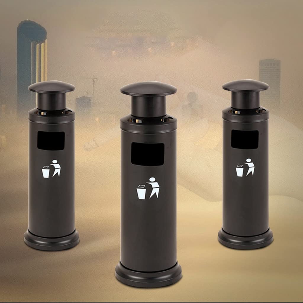 Stainless Steel Vertical Cigarette Butt Ashtray & Trash Can - Indoor/Outdoor Use for Patio, Garden, Smoking Area & Public Spaces (Color: A)