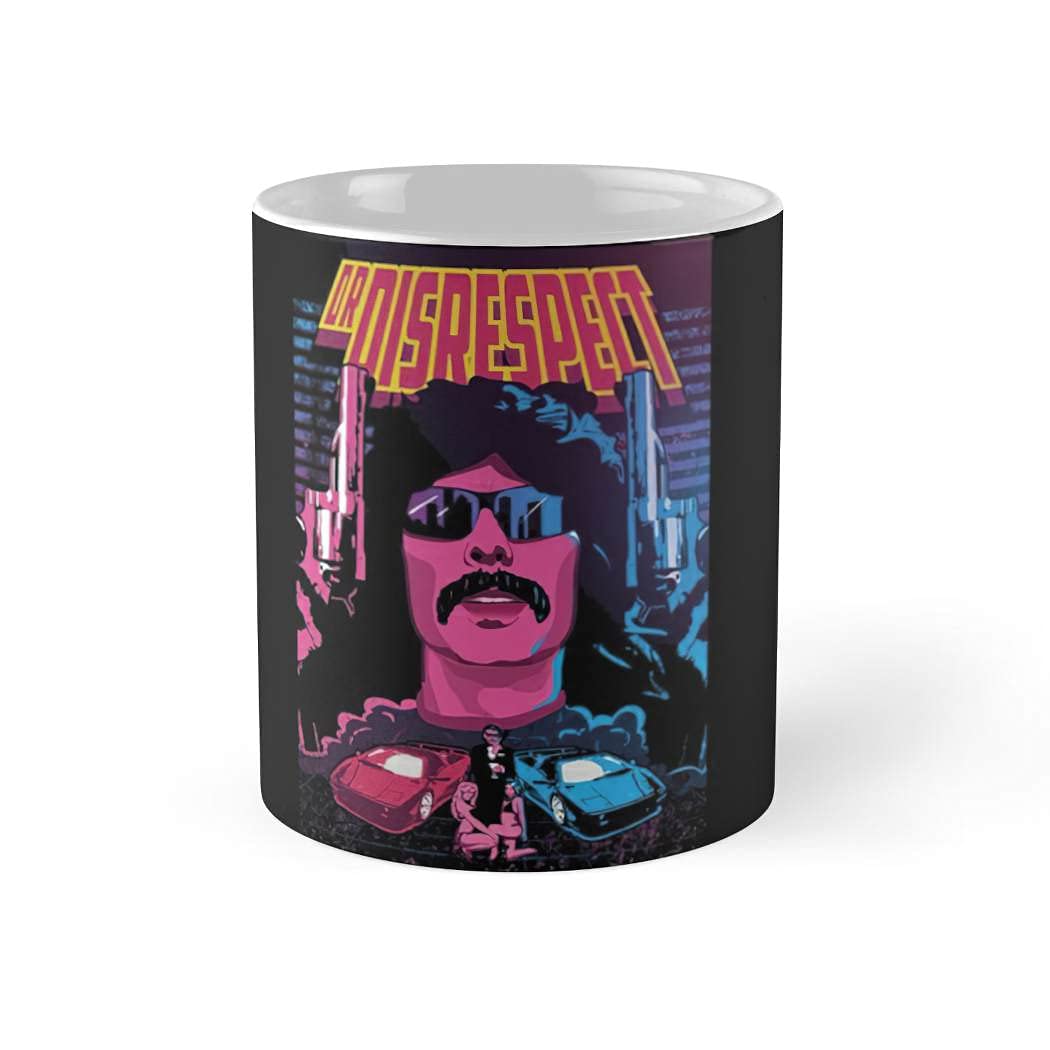 Dr Disrespect Ceramic Coffee Mug & Tea Cup - 11oz & 15oz Options in White | Perfect for Gaming Streams, Office Use & Gift Giving