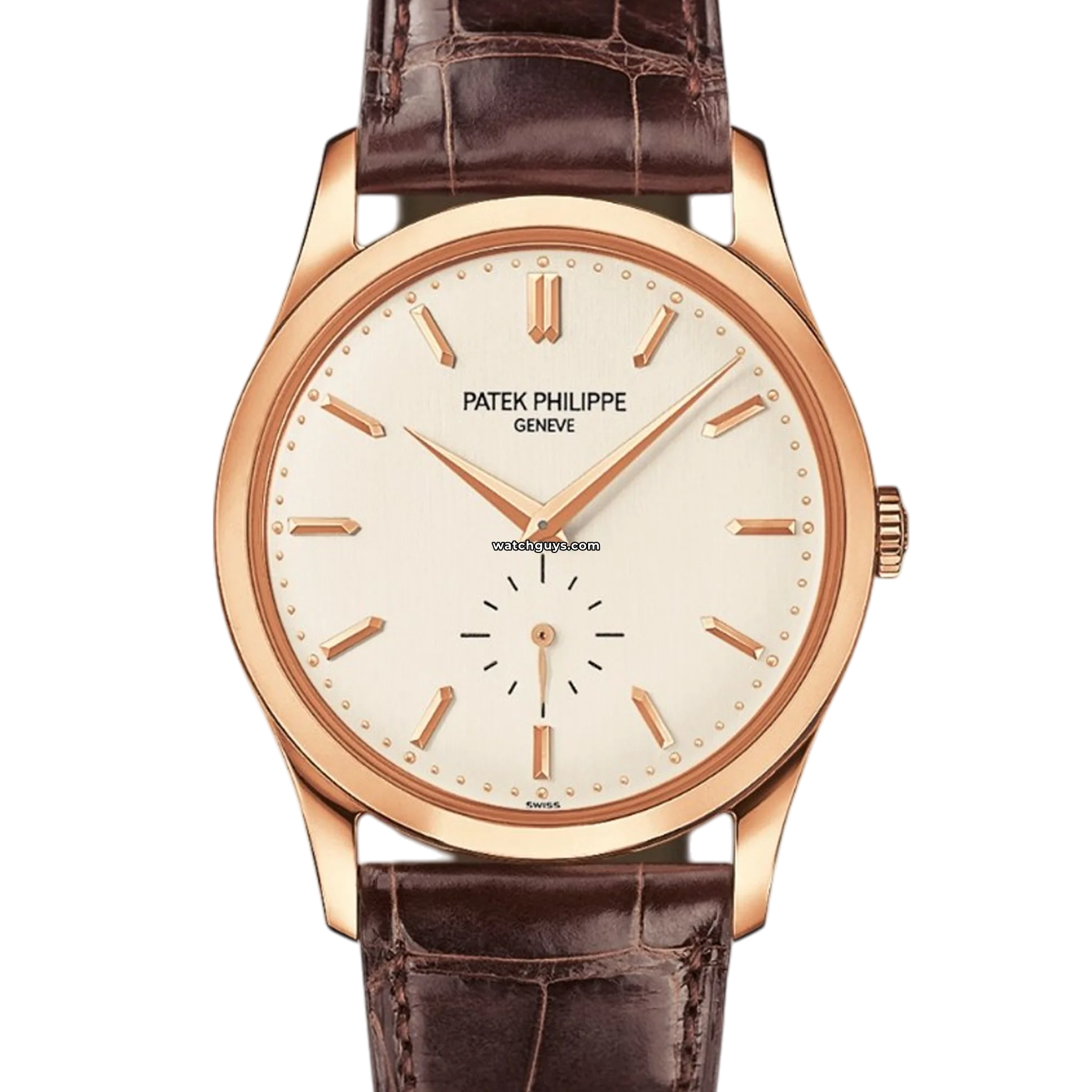 Patek Philippe Calatrava 5196R-001 Men's Luxury Watch - 18K Rose Gold Mechanical Timepiece for Business & Formal Occasions