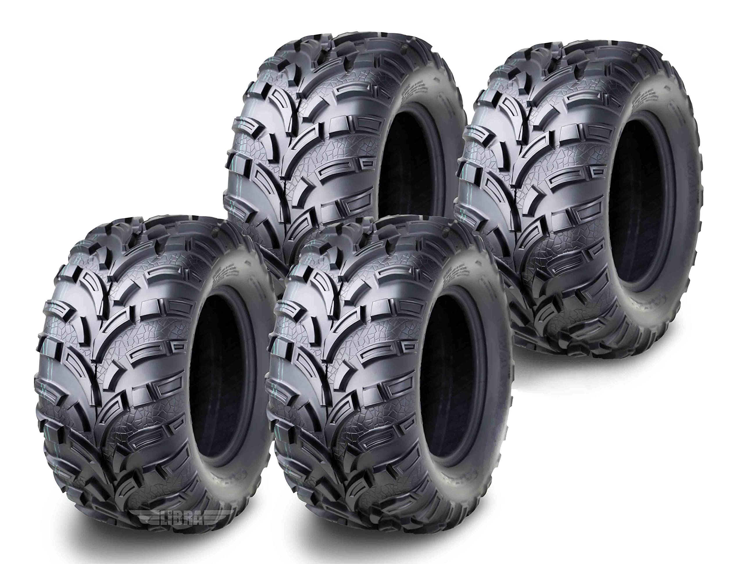 WANDA ATV/UTV Tires 25x11-12 6PR Light Mud Terrain Tires - Set of 4 - Perfect for Off-Road, Mudding & Trail Riding Adventures