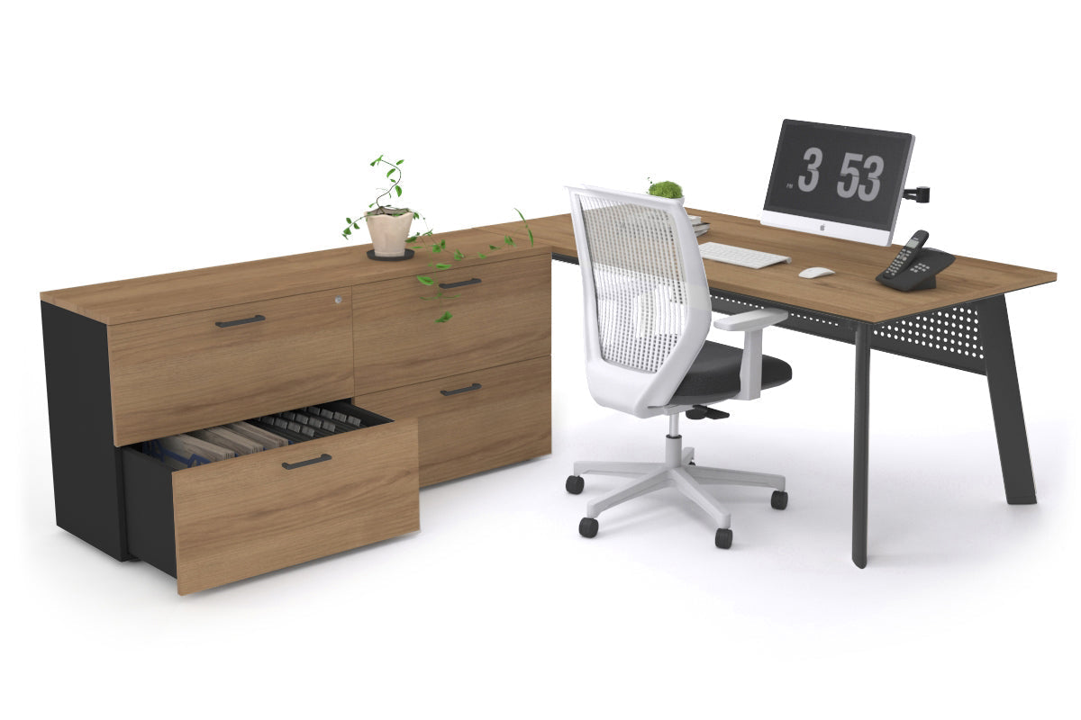 Switch Executive Setting With Uniform Spine Black Frame [1600L x 700W] - Premium Office Desk for Modern Workspace & Home Office