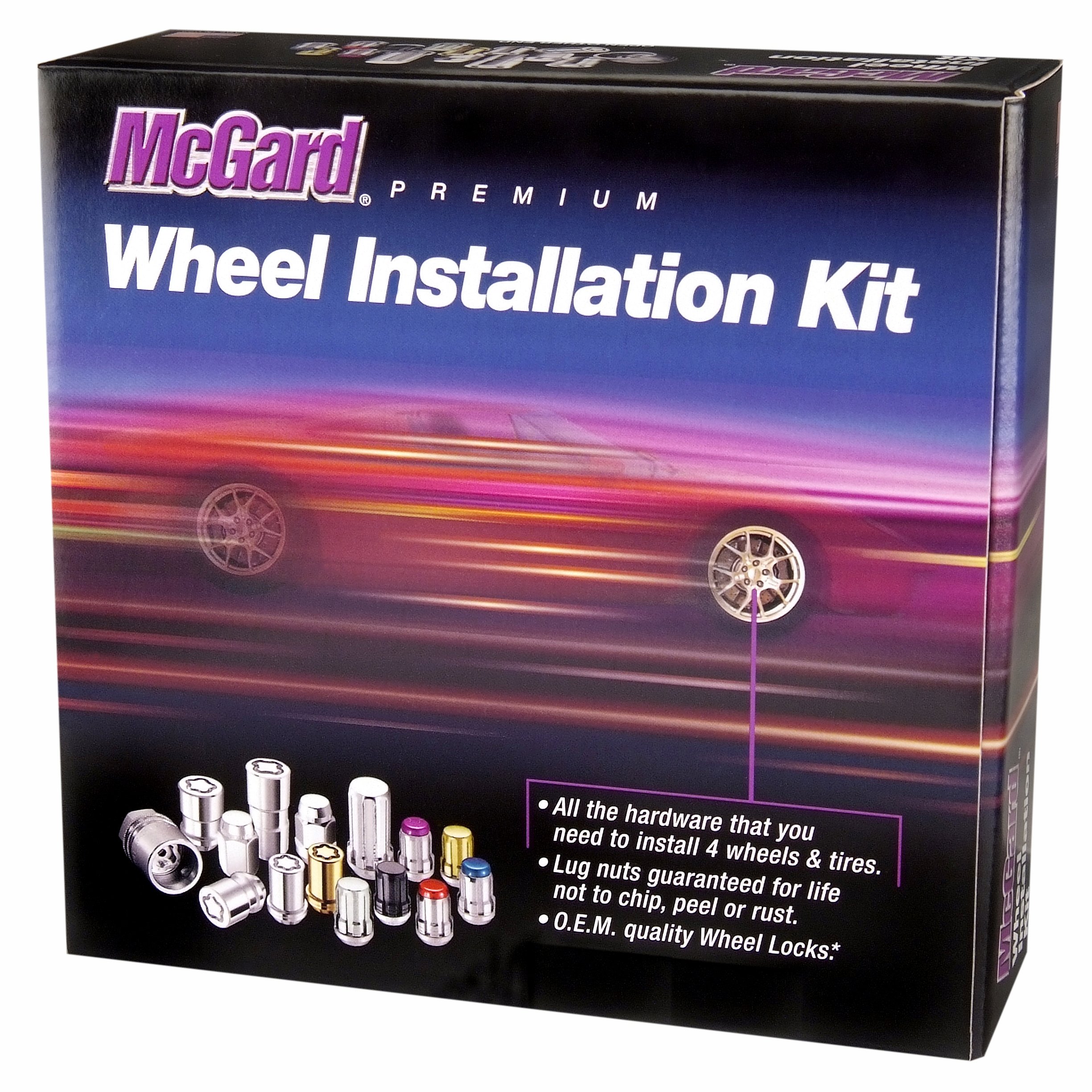 McGard 65815BK SplineDrive Black Wheel Locks Kit - M14 x 1.5 Thread Size for 8-Lug Wheels | Premium Anti-Theft Protection for Trucks & SUVs | Secure Your Vehicle Wheels in Parking Lots & Road Trips
