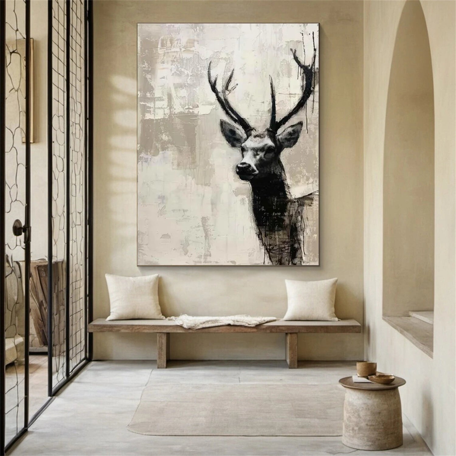 Animal Art Painting #AP125 - Handmade Canvas Wall Decor for Living Room, Bedroom & Office
