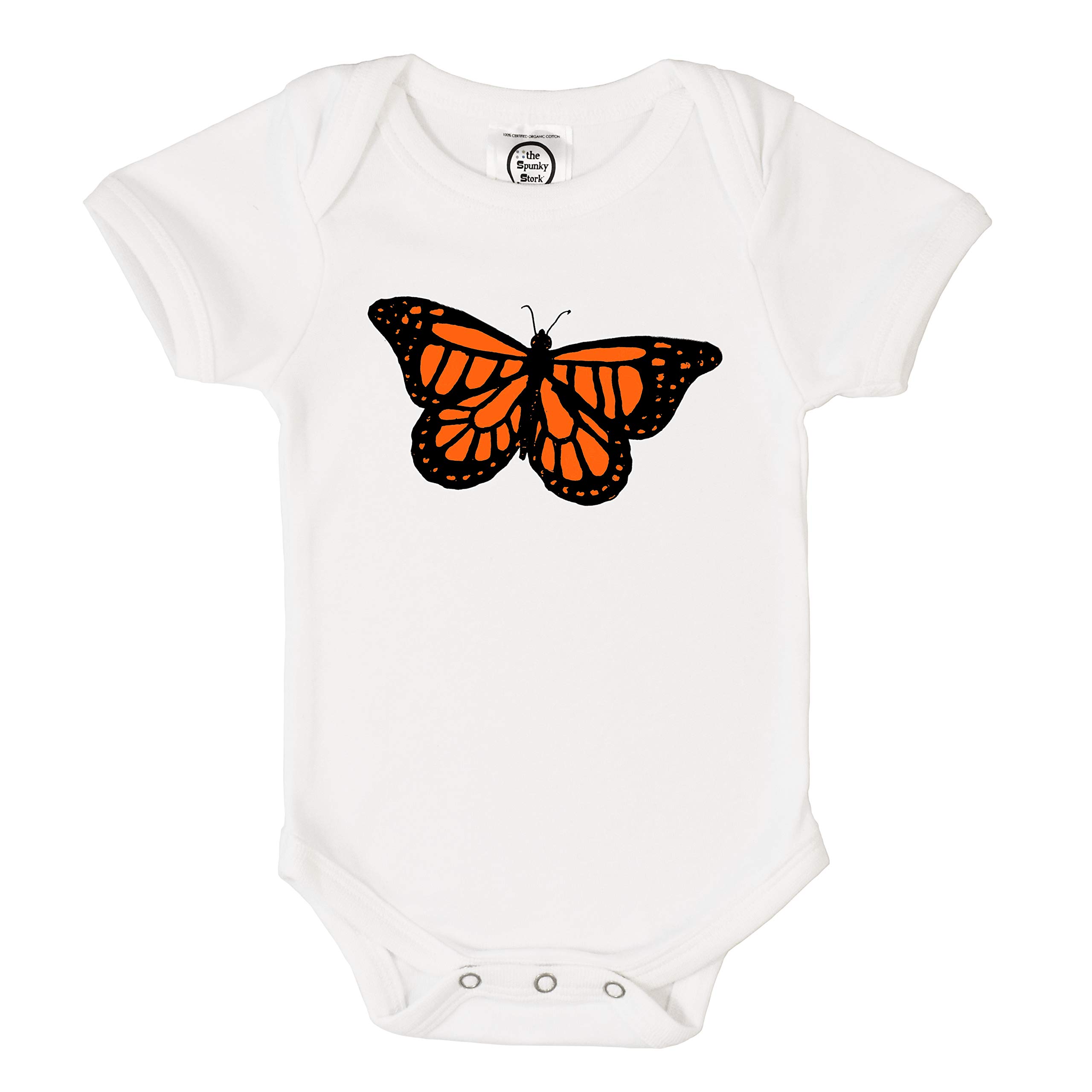 Organic Cotton Monarch Butterfly Baby Bodysuit - Soft & Comfortable Infant Onesie for Newborns & Toddlers - Perfect for Playdates, Photo Shoots & Everyday Wear
