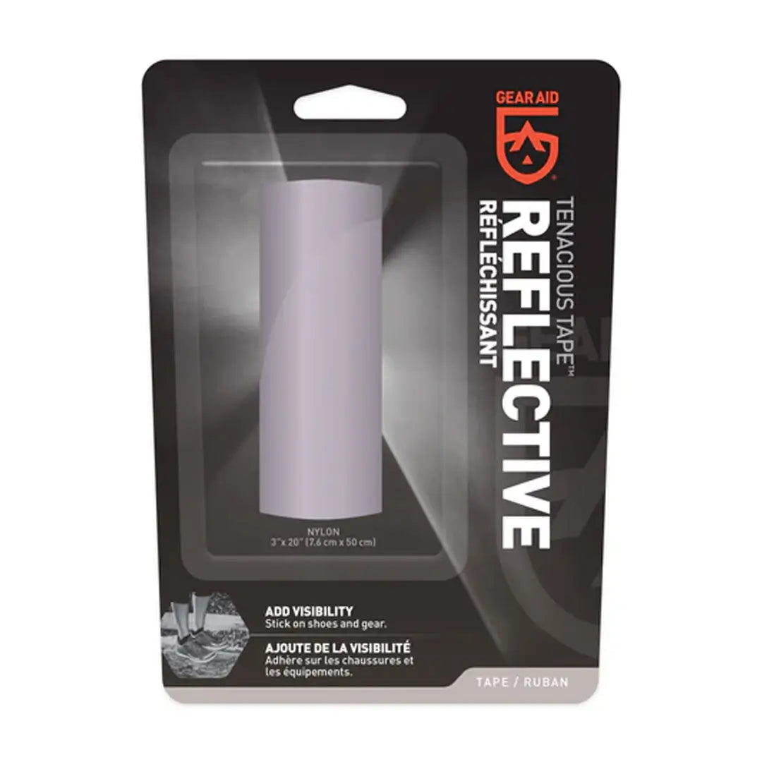 Gear Aid Reflective Tenacious Tape Repair - Durable Fabric Repair Tape for Outdoor Gear, Jackets & Tents - Perfect for Camping, Hiking & Emergency Repairs