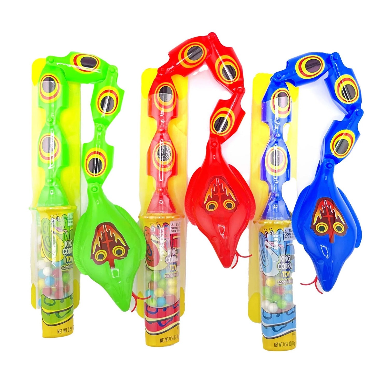 Koko's King Cobra Candy - 12 Count Box | Sour & Sweet Hard Candy for Parties, Gifts & Snacking
