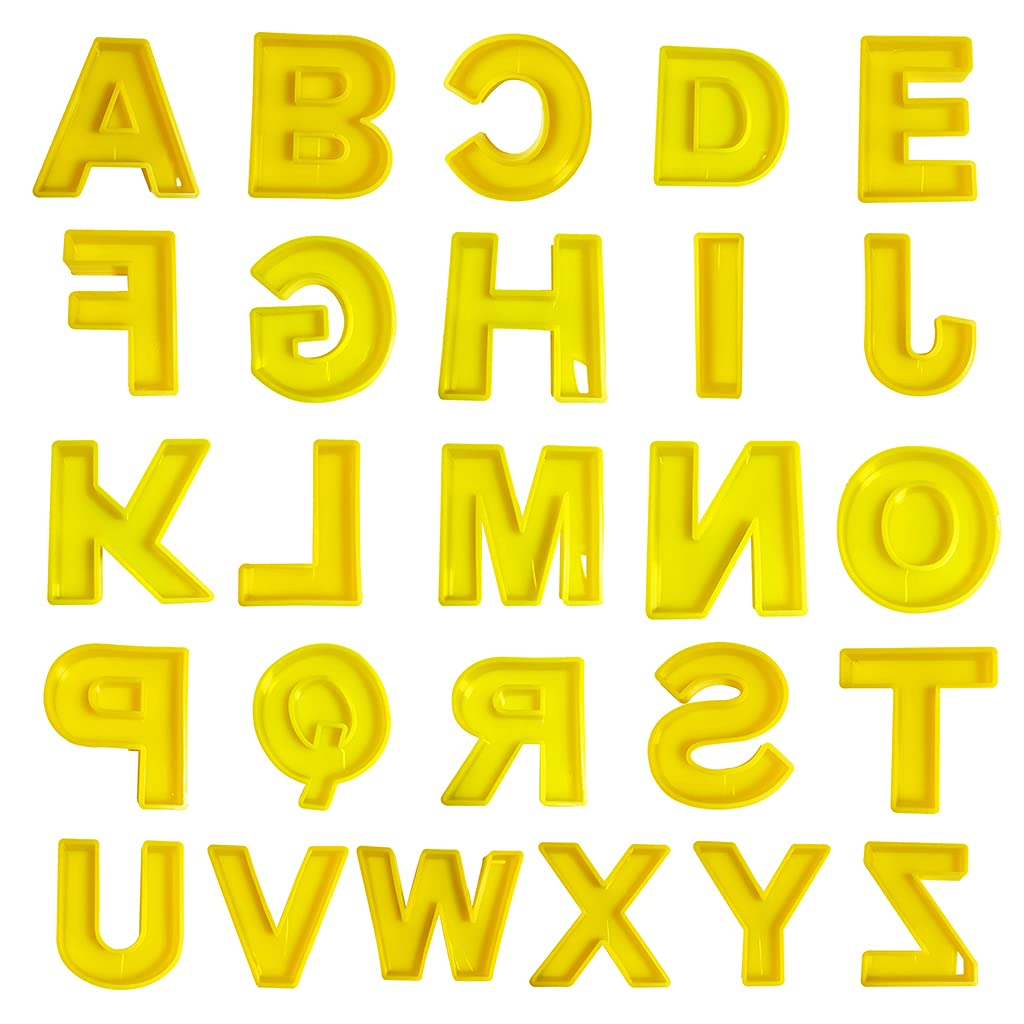 Alphabet Epoxy Resin Jewelry Pendant Silicone Mold - A-Z English Letter Keychain Pendant Molds for DIY Jewelry Making, Birthday Gifts & Home Decor - Perfect for Necklaces, Bracelets, and Keychains