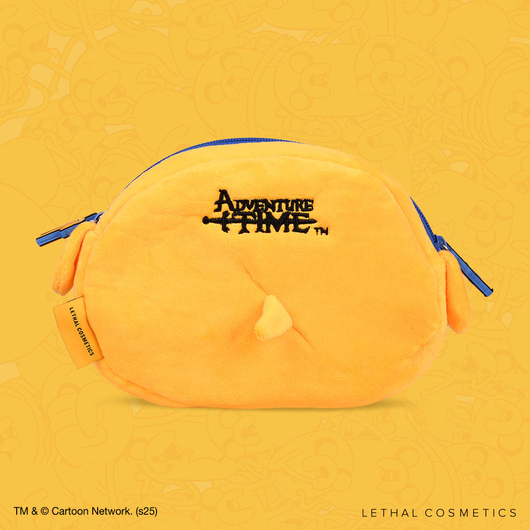 Adventure Time Jake Themed Makeup Bag - Cartoon Character Cosmetic Pouch for Travel & Daily Use