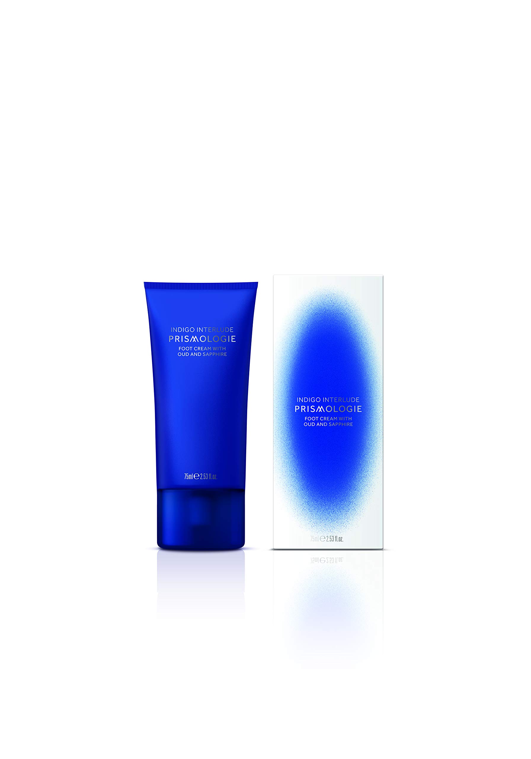 Prismologie Sapphire & Oud Foot Cream 75ml - Luxury Moisturizing Foot Care for Dry Cracked Heels - Perfect for Spa Nights & Post-Pedicure Treatment