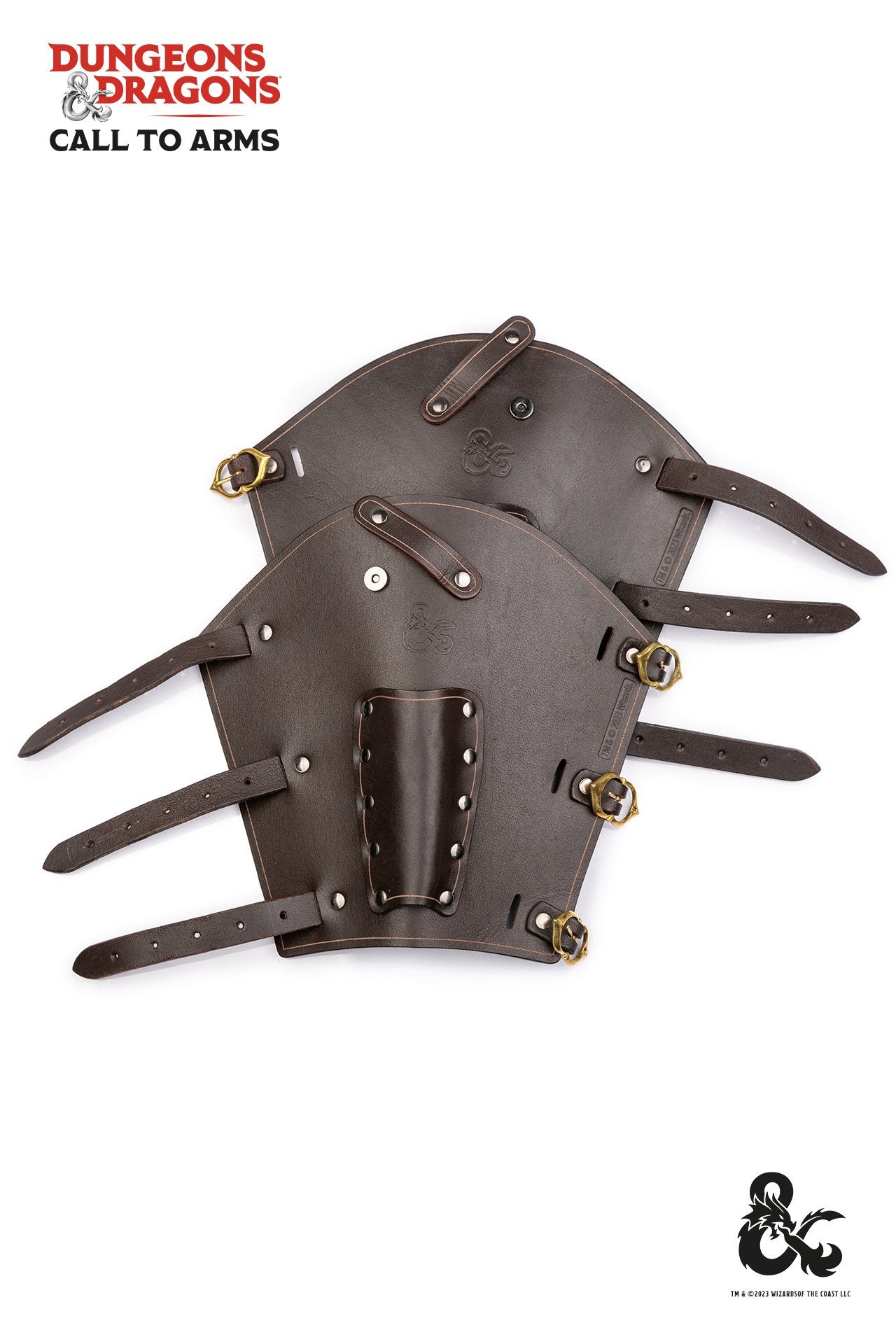 Dungeons & Dragons Rogue Leather Bracers - Brown Fantasy Armor for LARP, Cosplay & Tabletop RPG Accessories | D&D Costume Prop for Adventurers