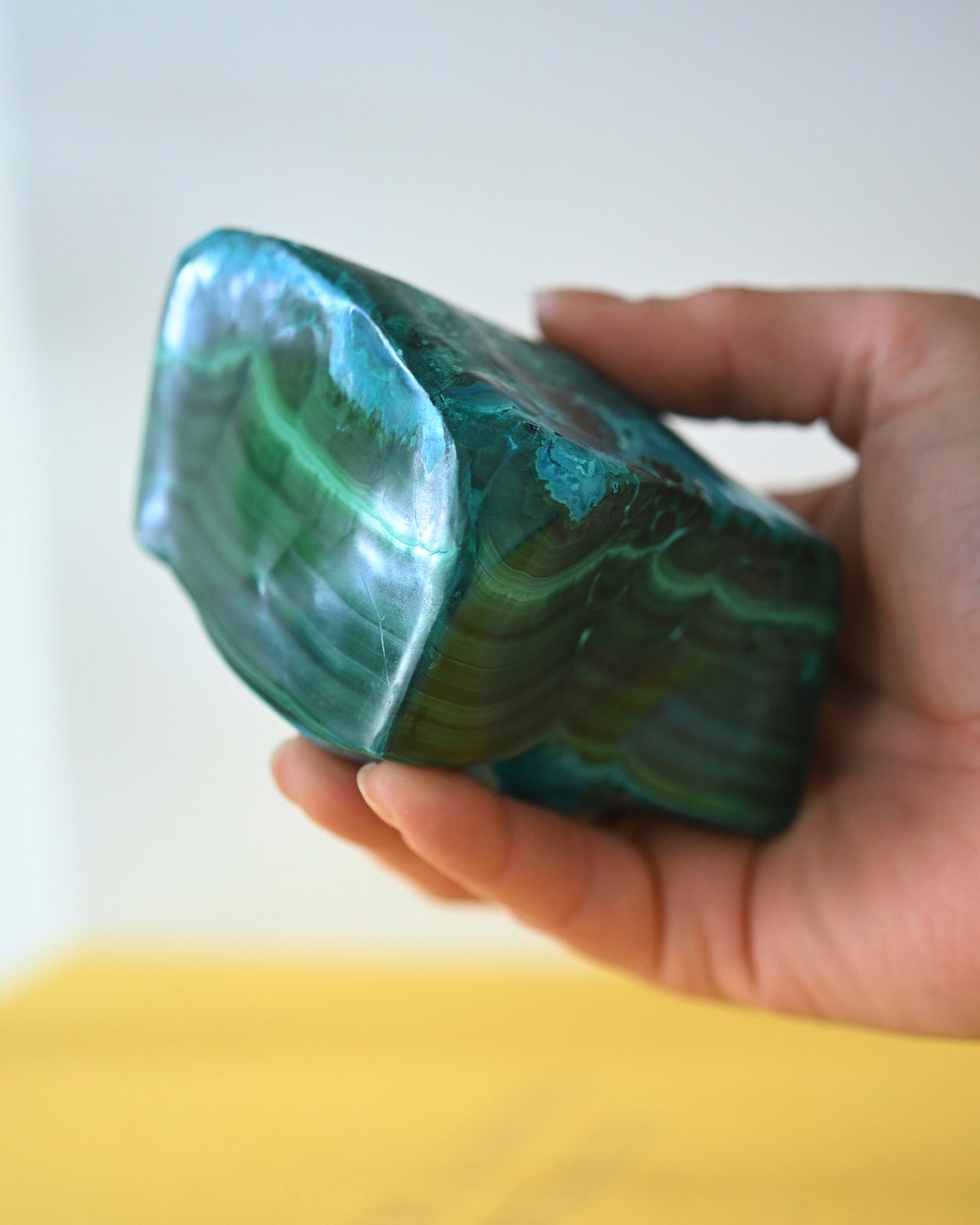 Natural Chrysocolla Malachite Freeform Stone - 4 Inch Healing Crystal for Meditation, Home Decor & Jewelry Making | Spiritual Healing & Energy Work